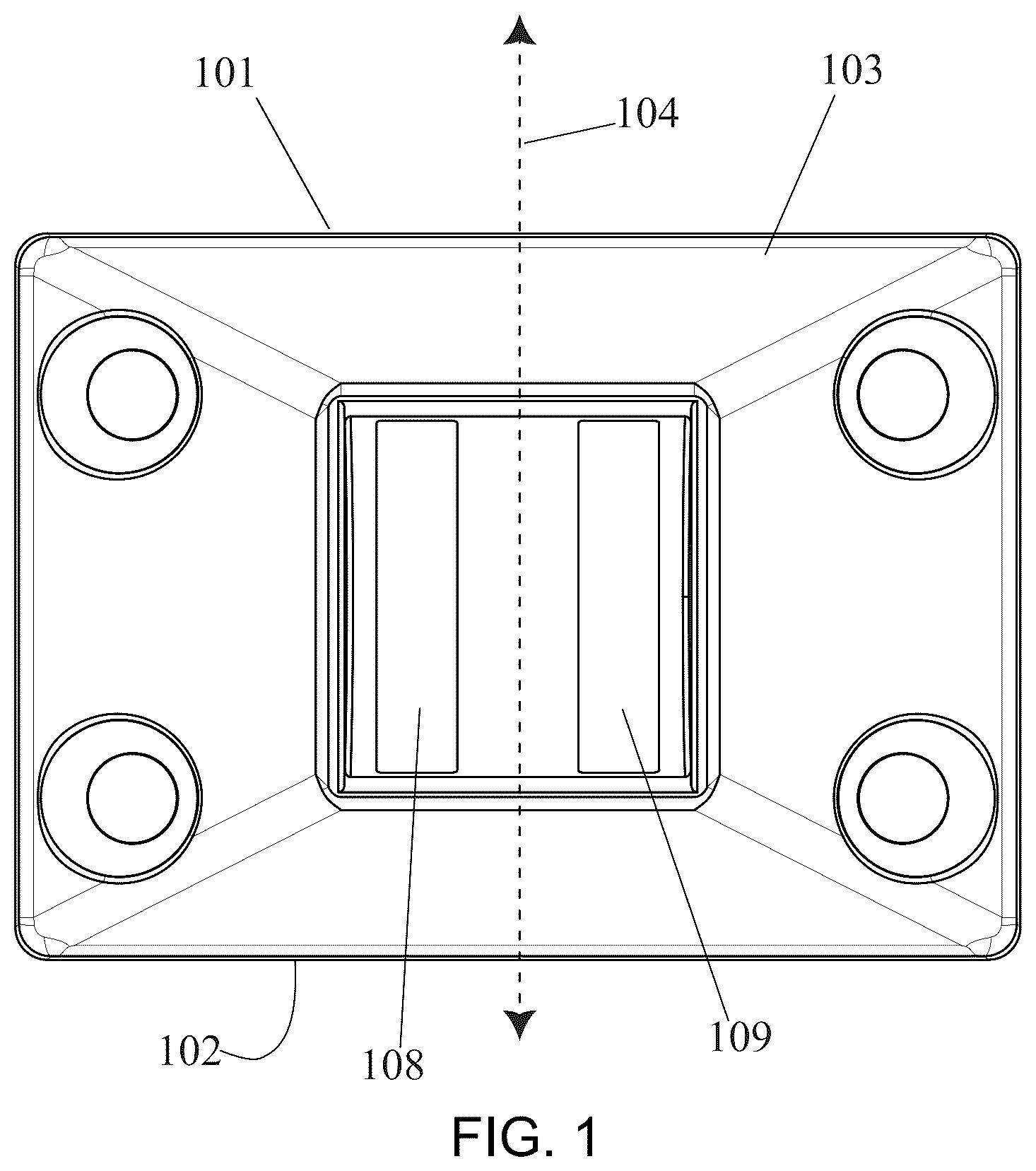 Patent US12492560 Figure 1 – Dual-axis swivel bracket