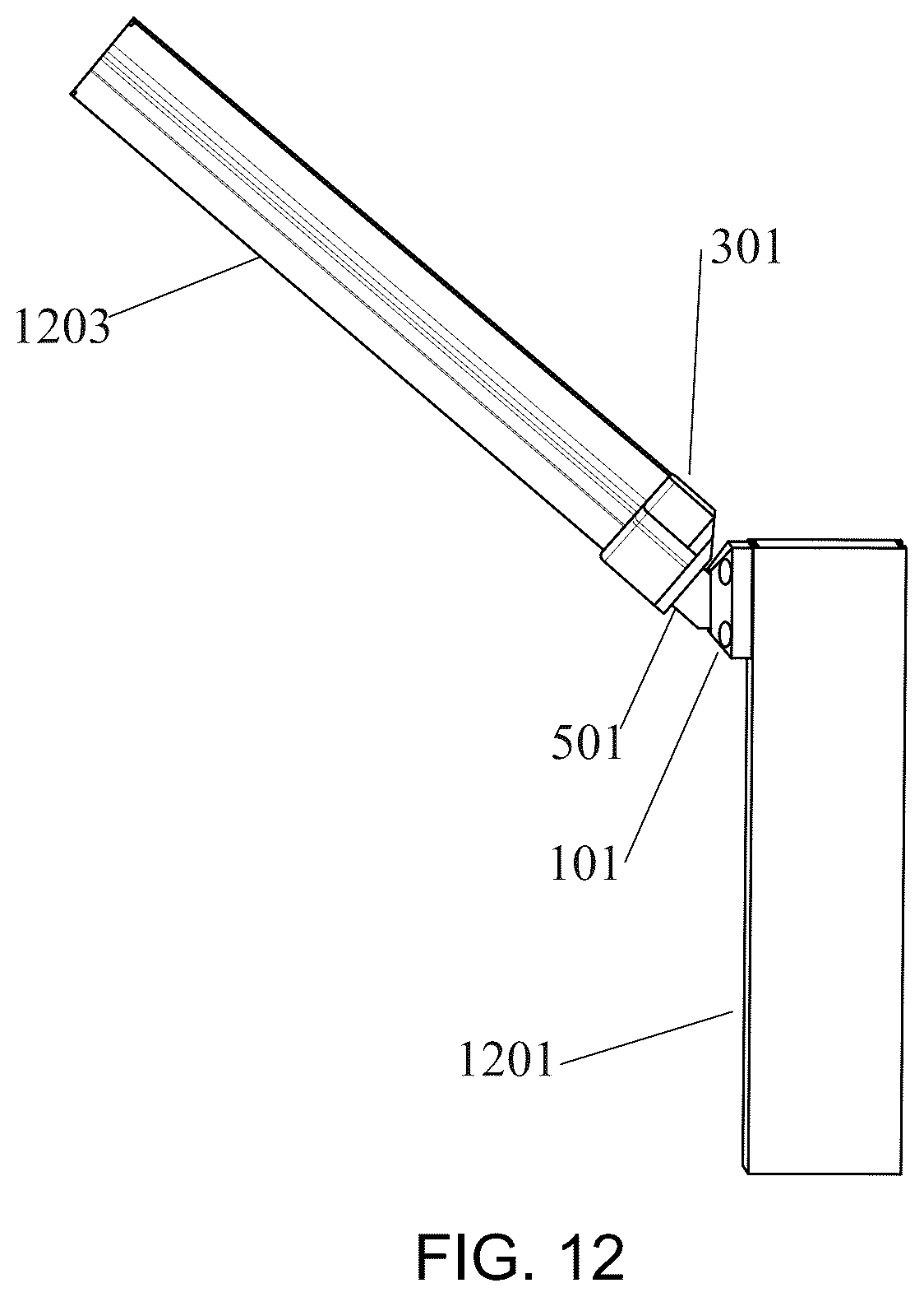 Patent US12492560 Figure 12 – Dual-axis swivel bracket