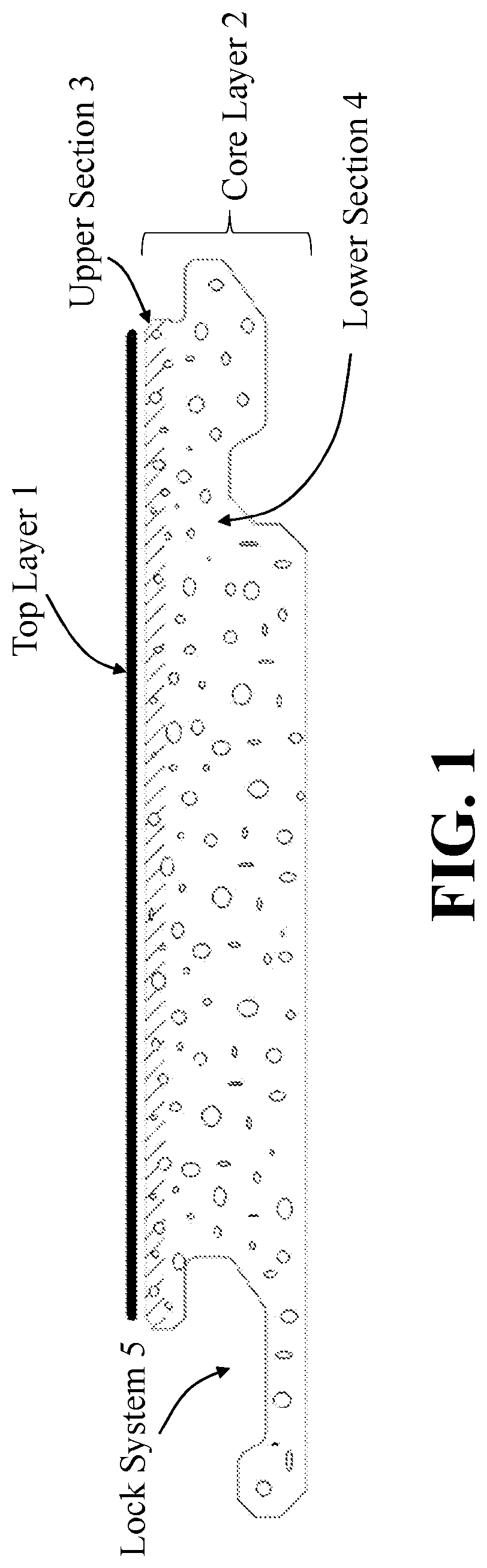 Patent US12492562 Figure 1 – Acoustic decorative article with multilayered porosity base
