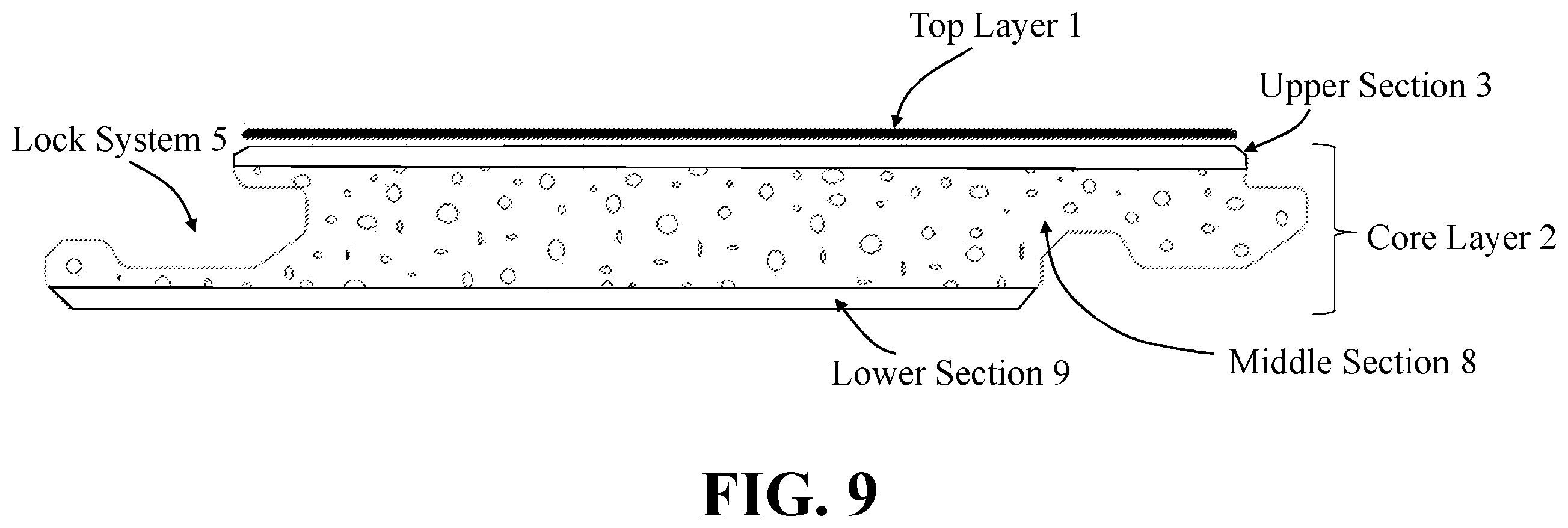 Patent US12492562 Figure 9 – Acoustic decorative article with multilayered porosity base
