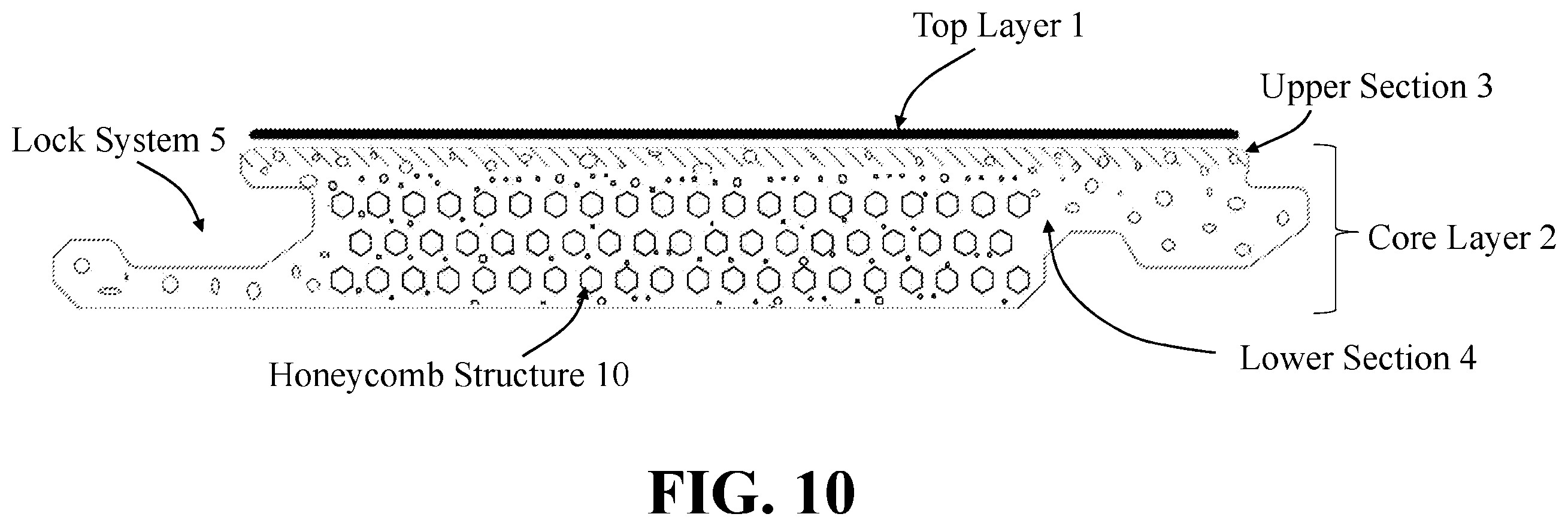 Patent US12492562 Figure 10 – Acoustic decorative article with multilayered porosity base