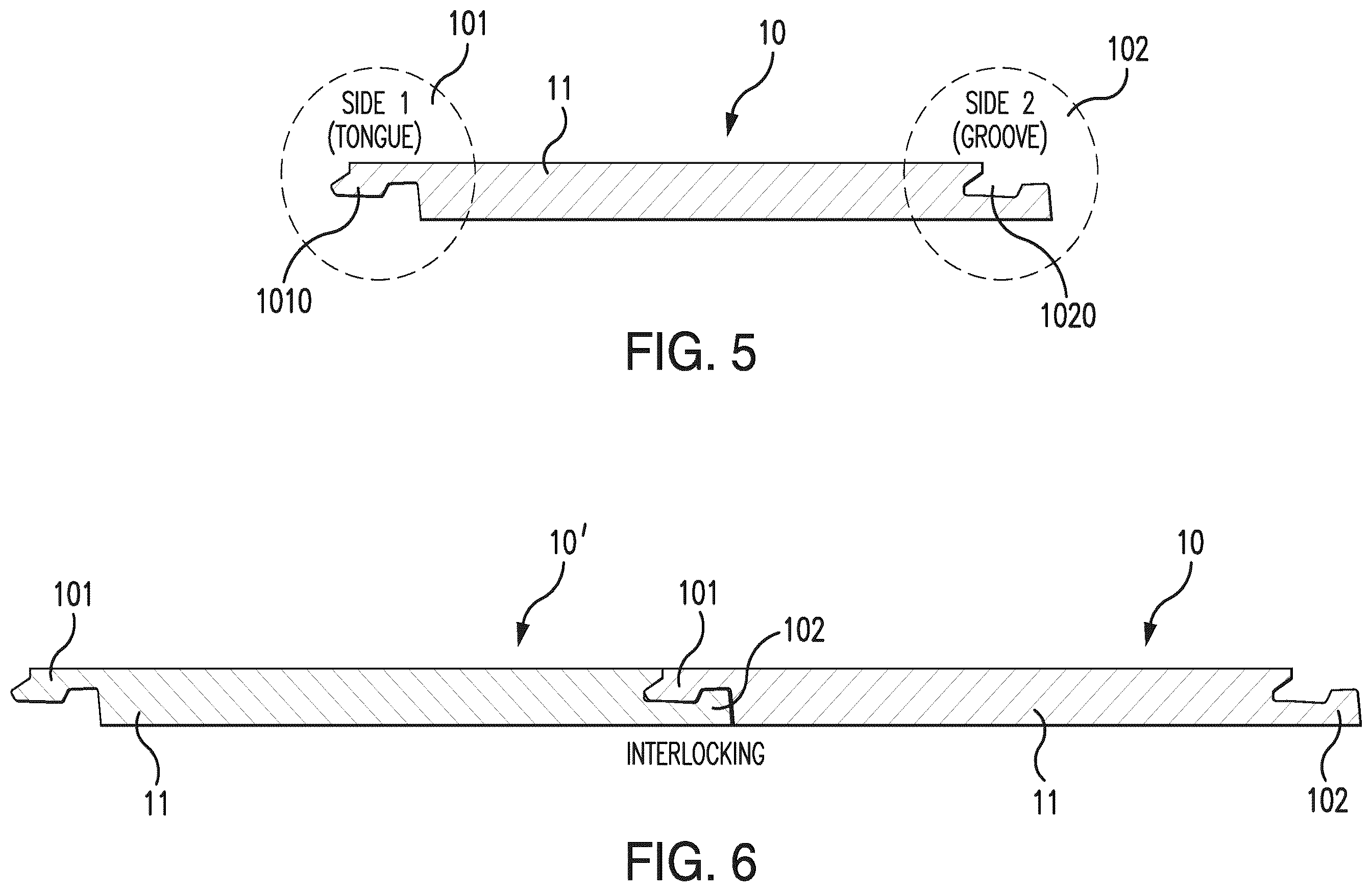 Patent US12492563 Figure 4 – Floor covering with interlocking design