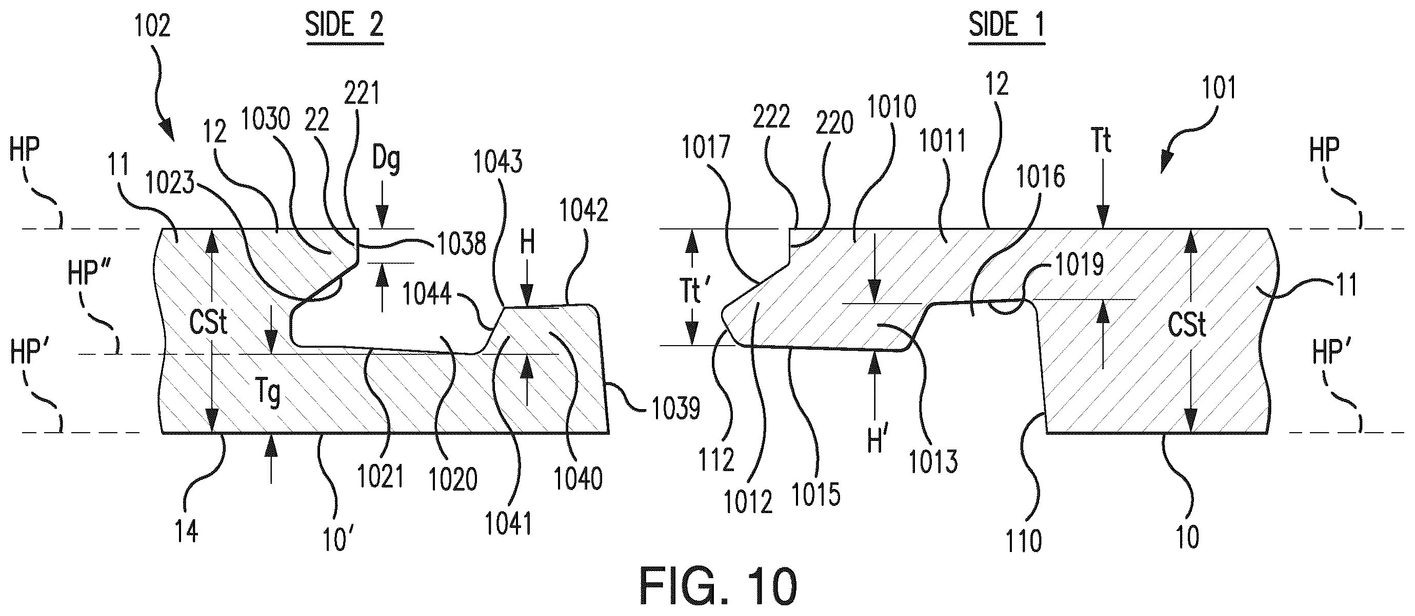 Patent US12492563 Figure 7 – Floor covering with interlocking design