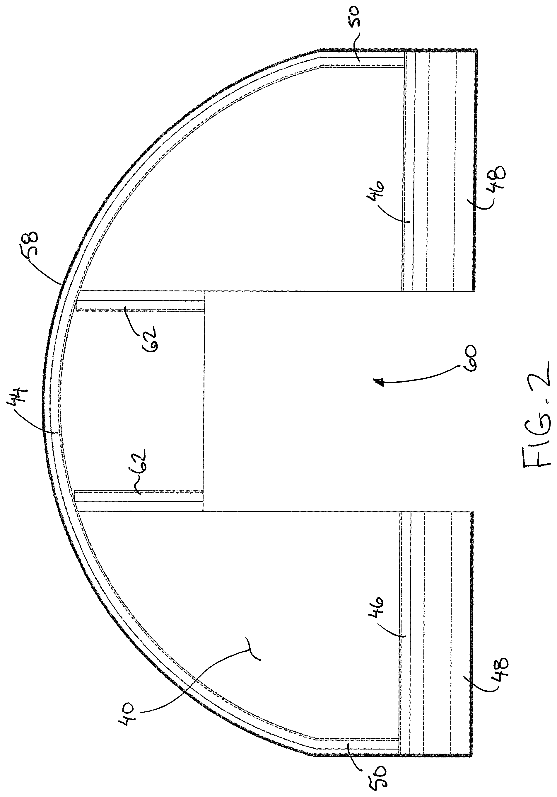 Patent US12492572 Figure 2 – Insulated tensioned sheet wall system for a building