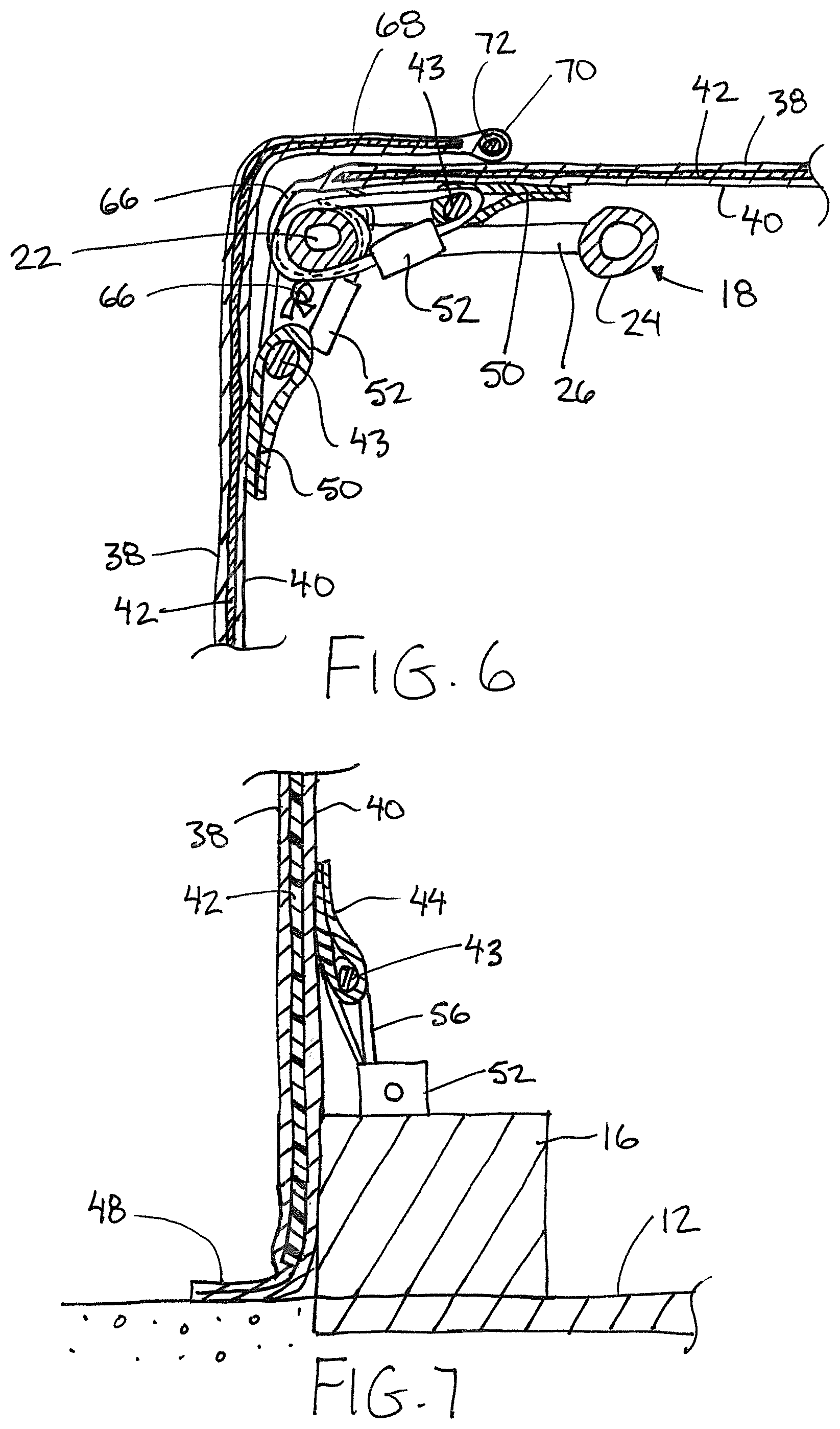 Patent US12492572 Figure 6 – Insulated tensioned sheet wall system for a building