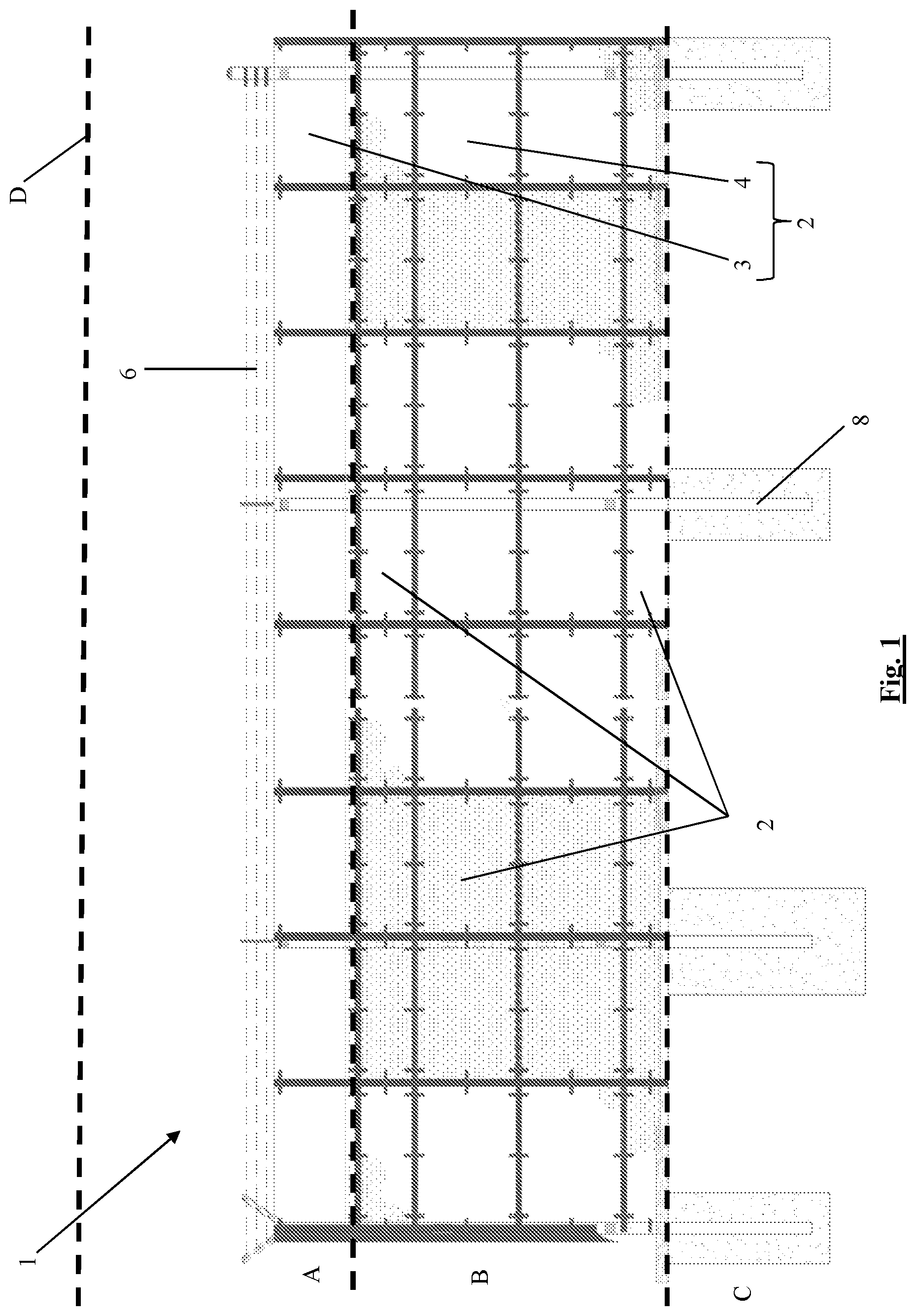Patent US12492573 Figure 1 – Animal proof fence