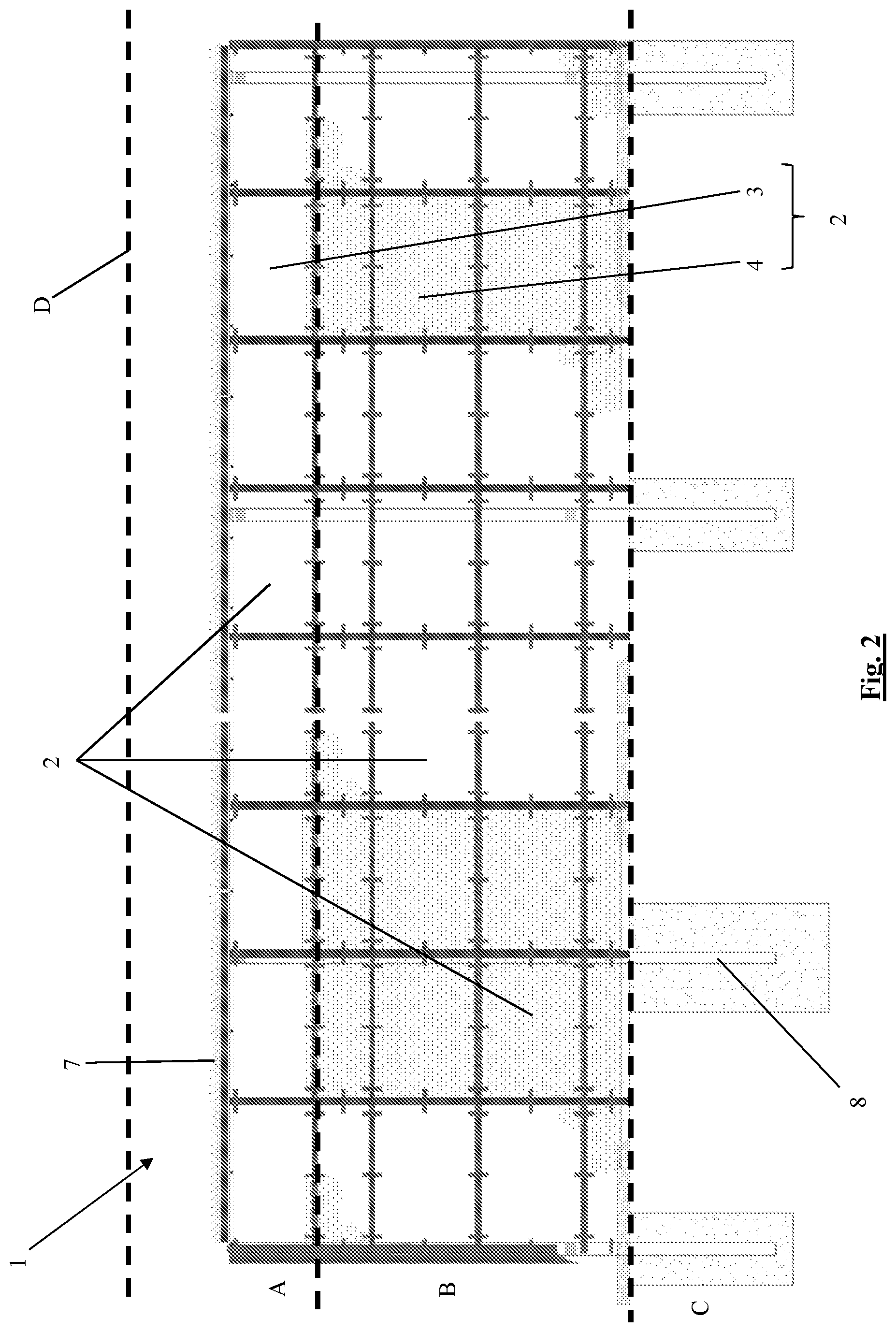 Patent US12492573 Figure 2 – Animal proof fence