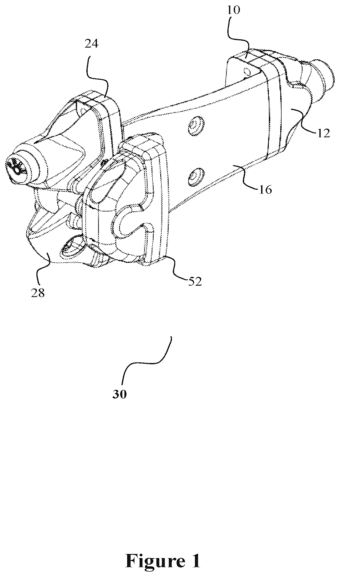 Patent US12492574 Figure 1 – Wrap-around gate latch