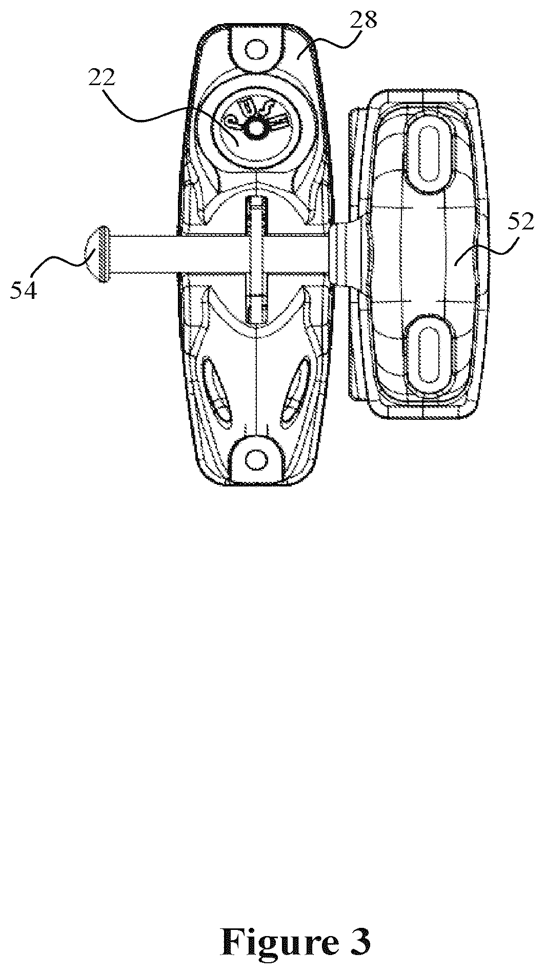 Patent US12492574 Figure 3 – Wrap-around gate latch