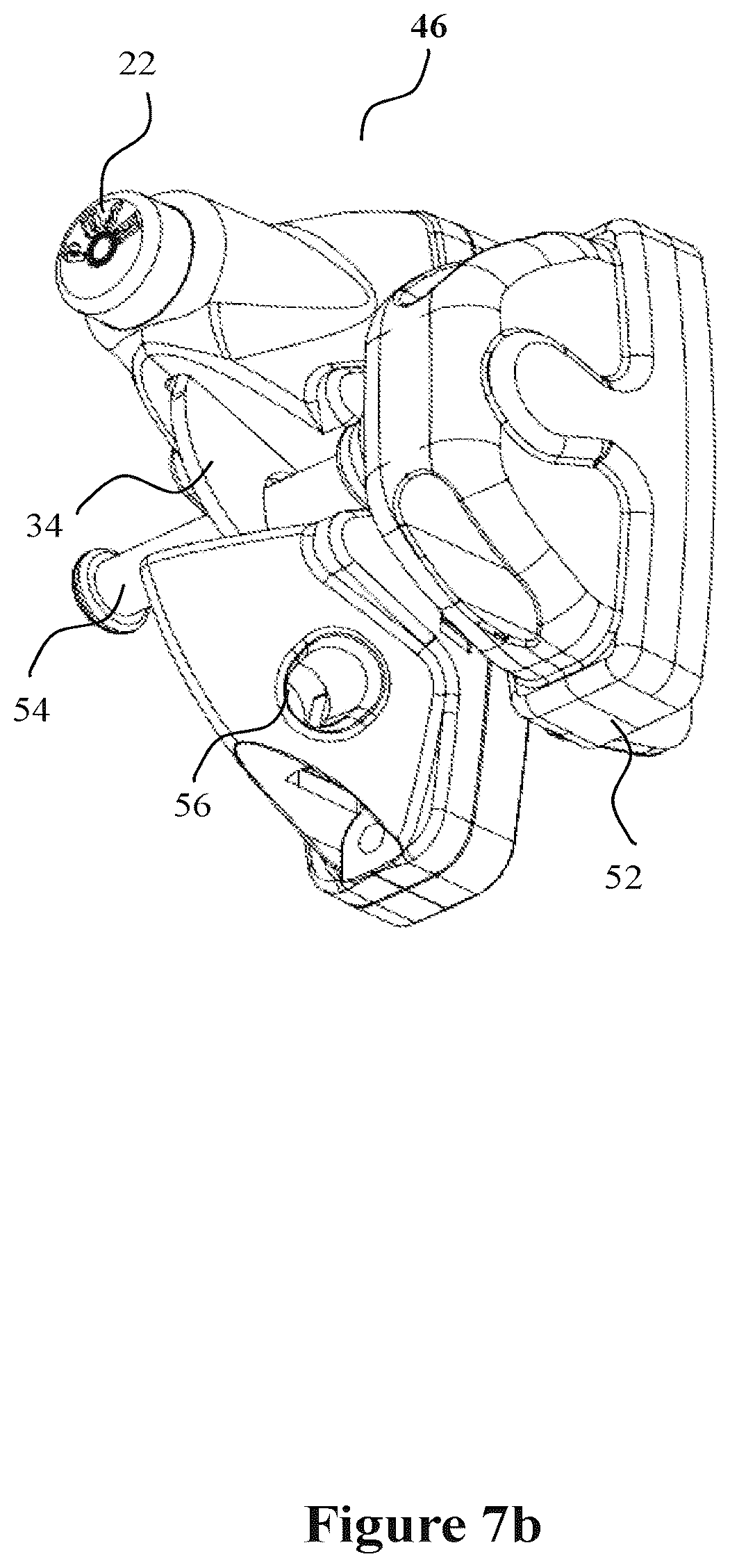 Patent US12492574 Figure 8 – Wrap-around gate latch