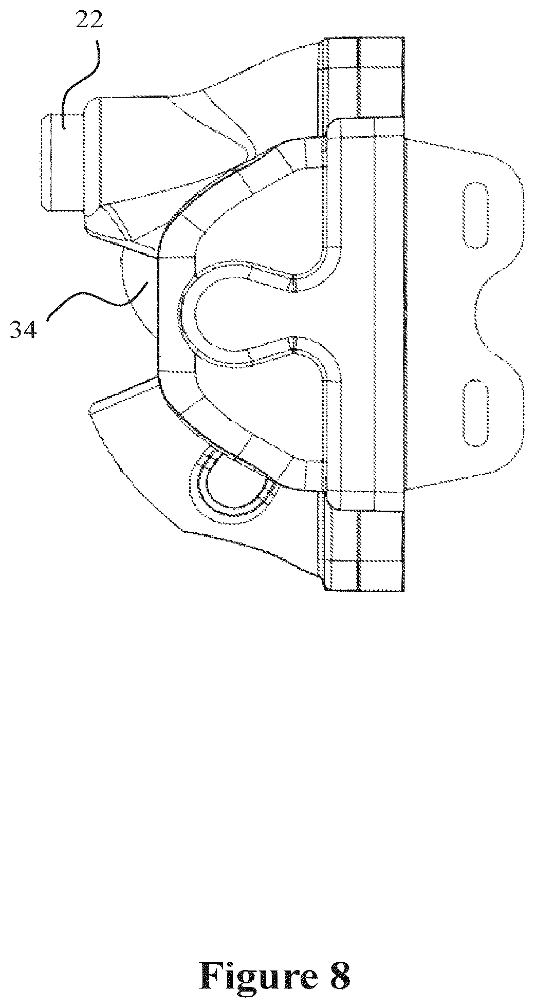 Patent US12492574 Figure 9 – Wrap-around gate latch