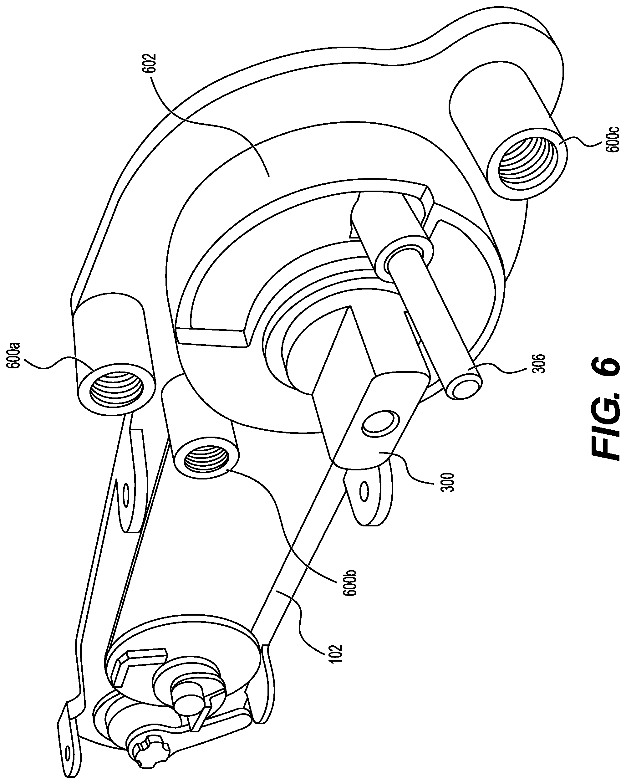 Patent US12492575 Figure 6 – Locking system for an aircraft door
