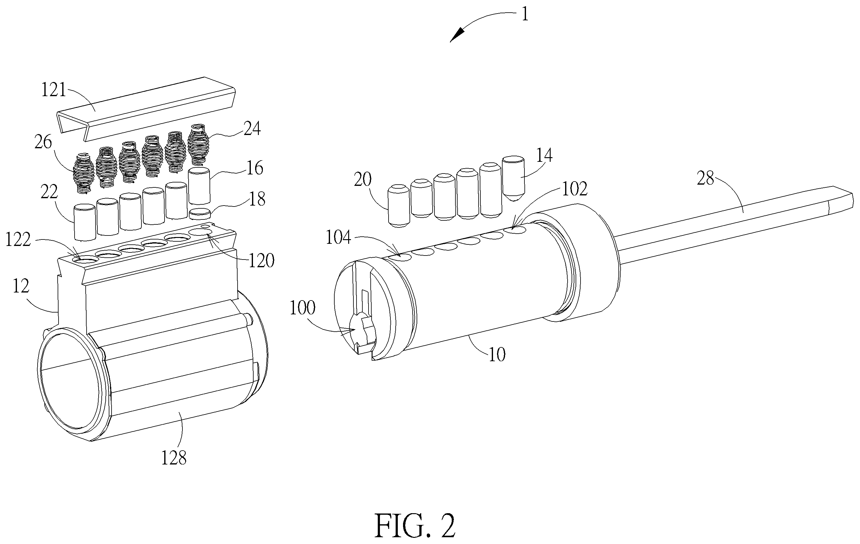 Patent US12492576 Figure 2 – Lockset