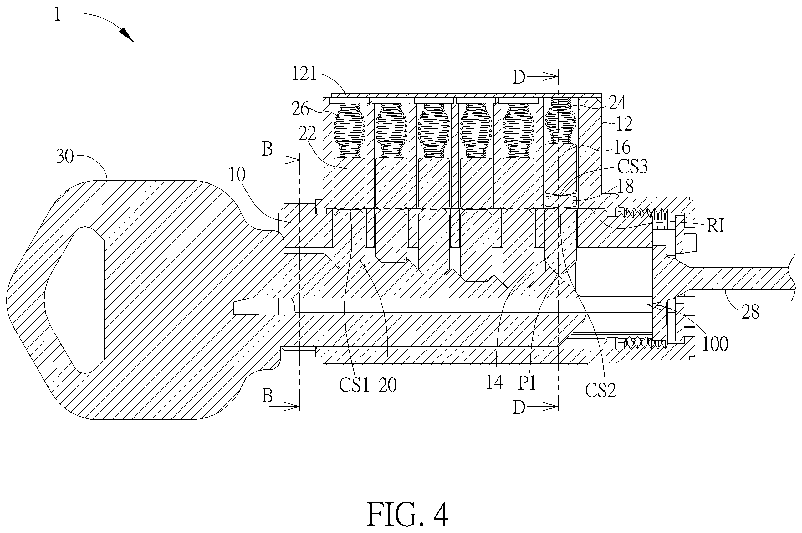 Patent US12492576 Figure 4 – Lockset