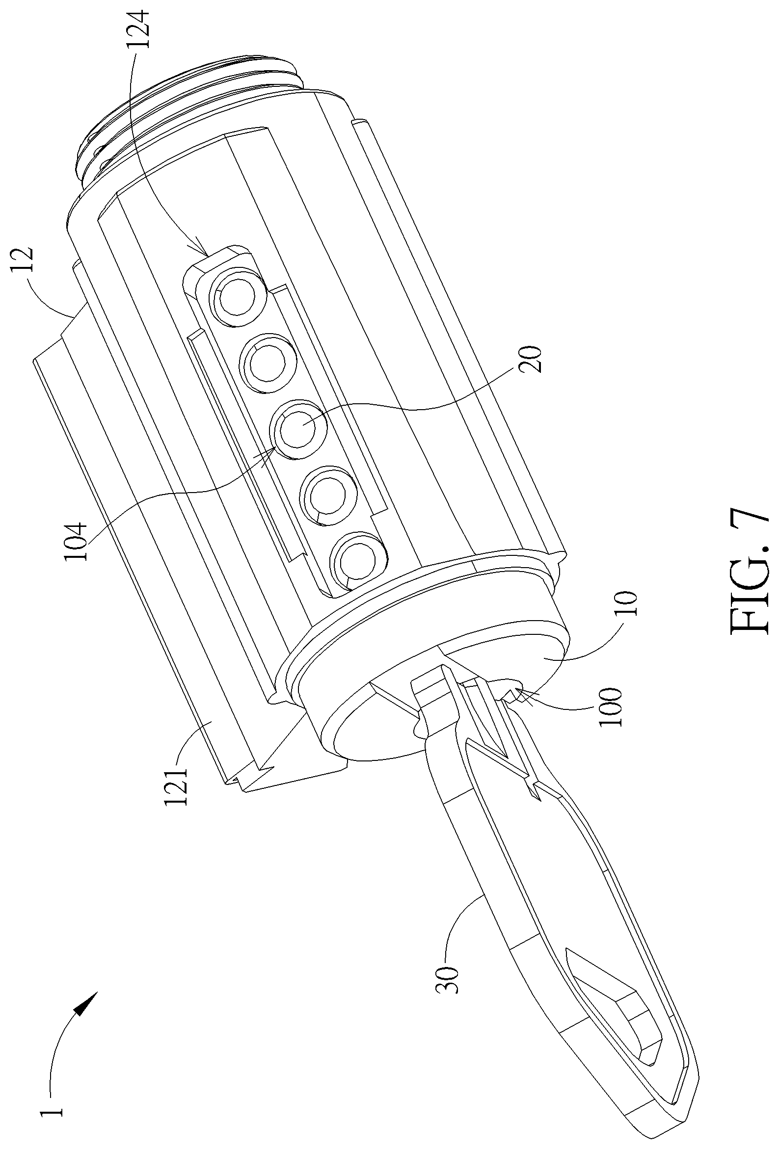 Patent US12492576 Figure 7 – Lockset