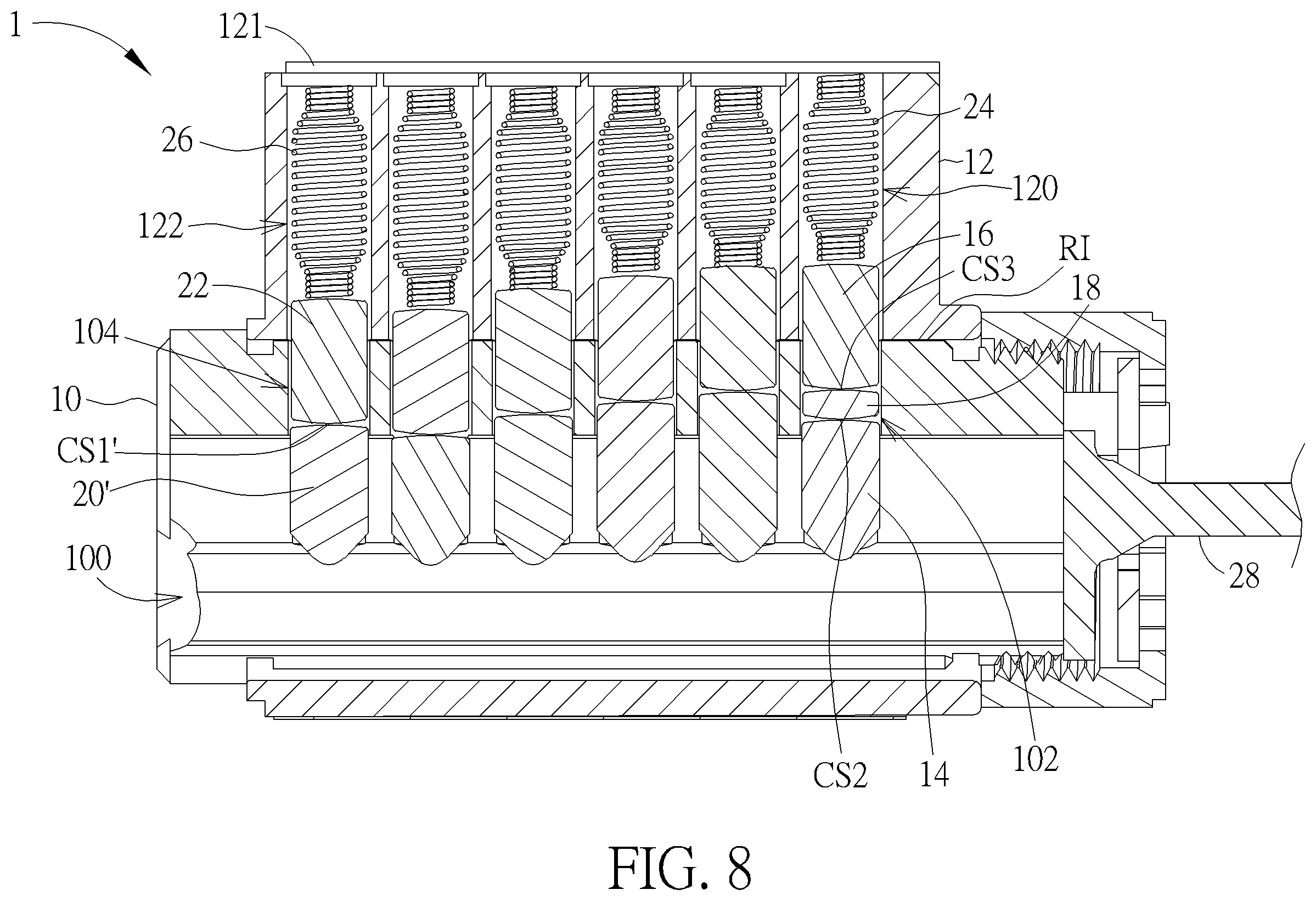 Patent US12492576 Figure 8 – Lockset