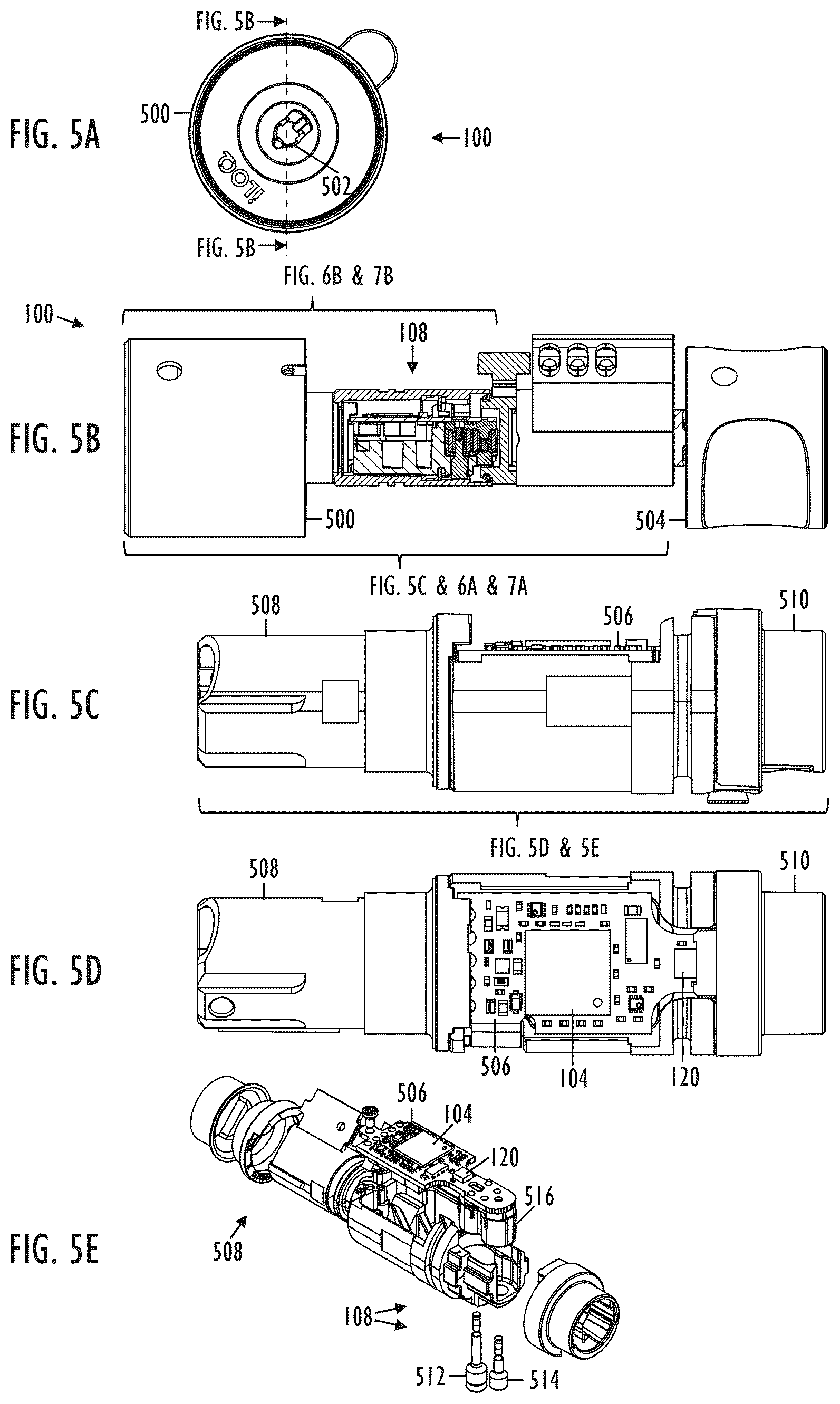 Patent US12492577 Figure 5 – Electromechanical lock and method