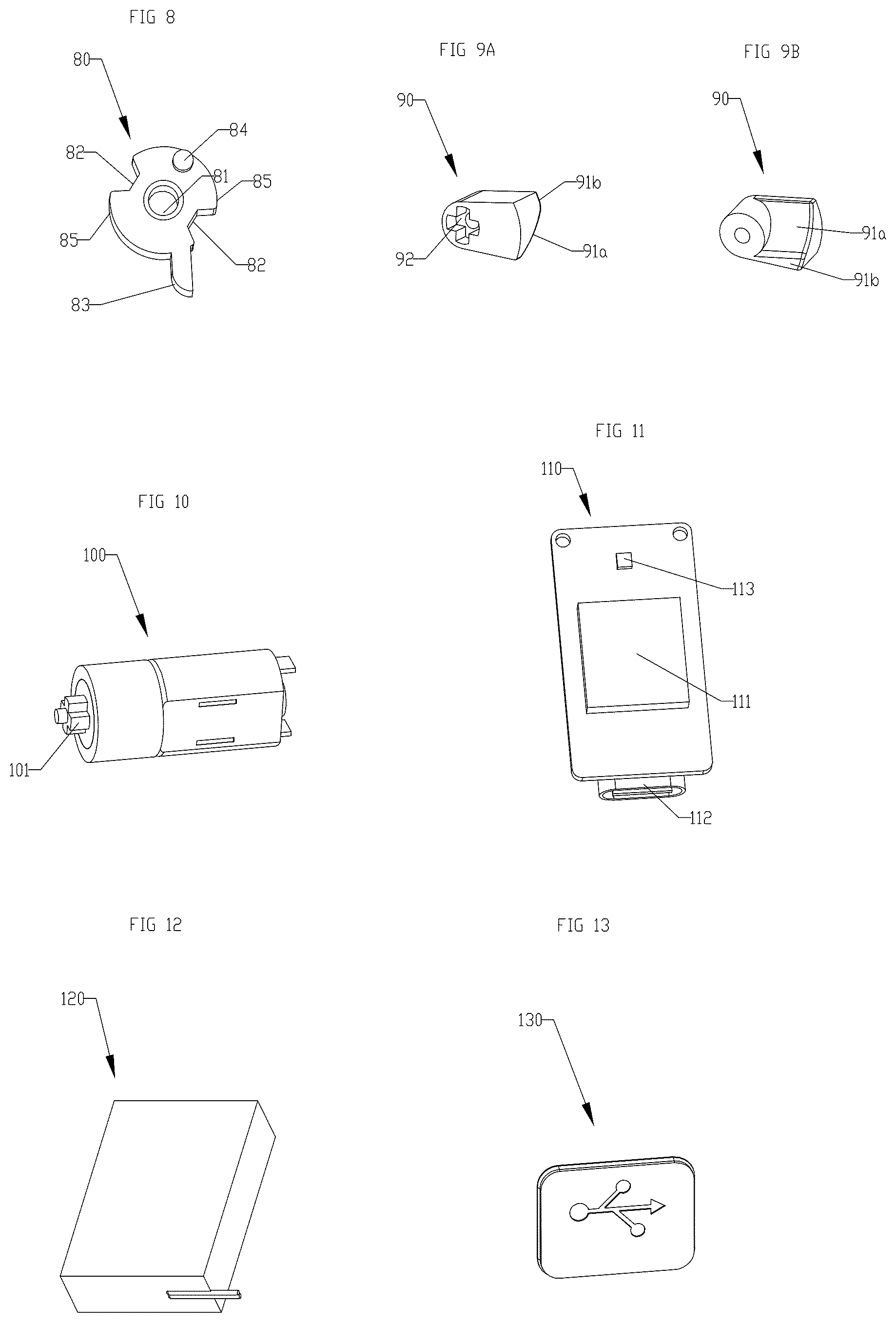 Patent US12492579 Figure 4 – Padlock with biometric opening means
