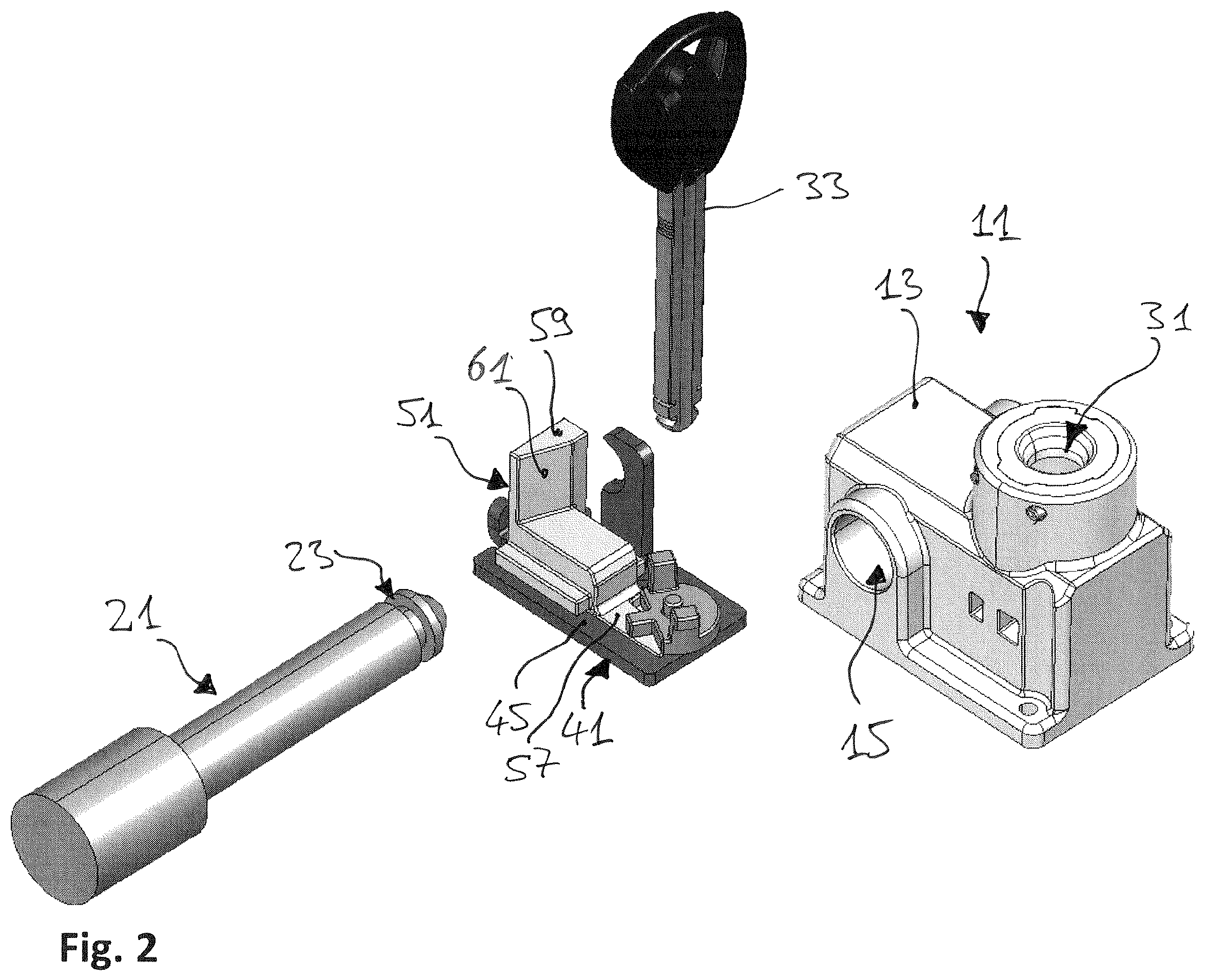 Patent US12492580 Figure 2 – Bolt lock
