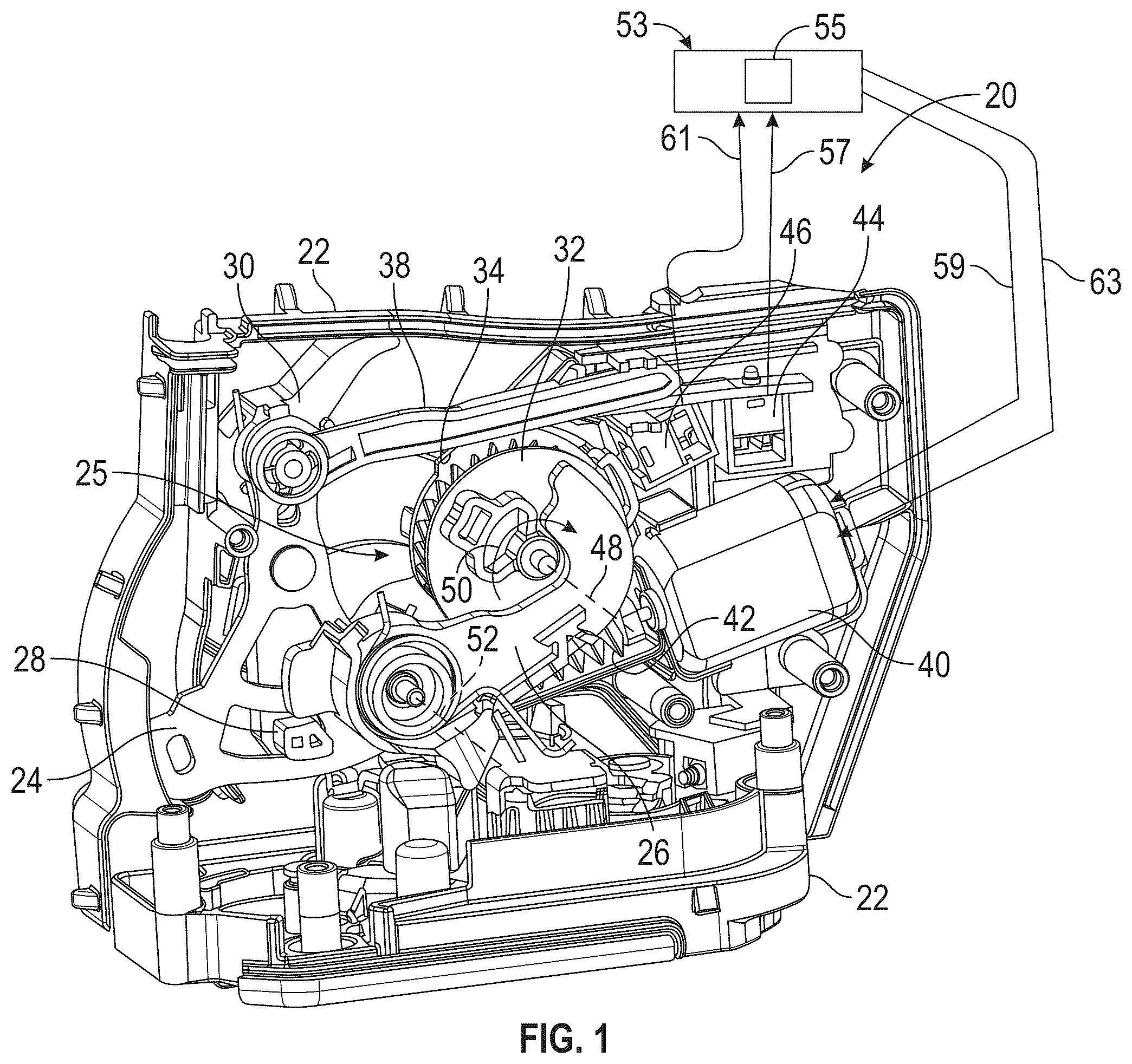 Patent US12492581 Figure 1 – Two-pull, automatic reset, latch system