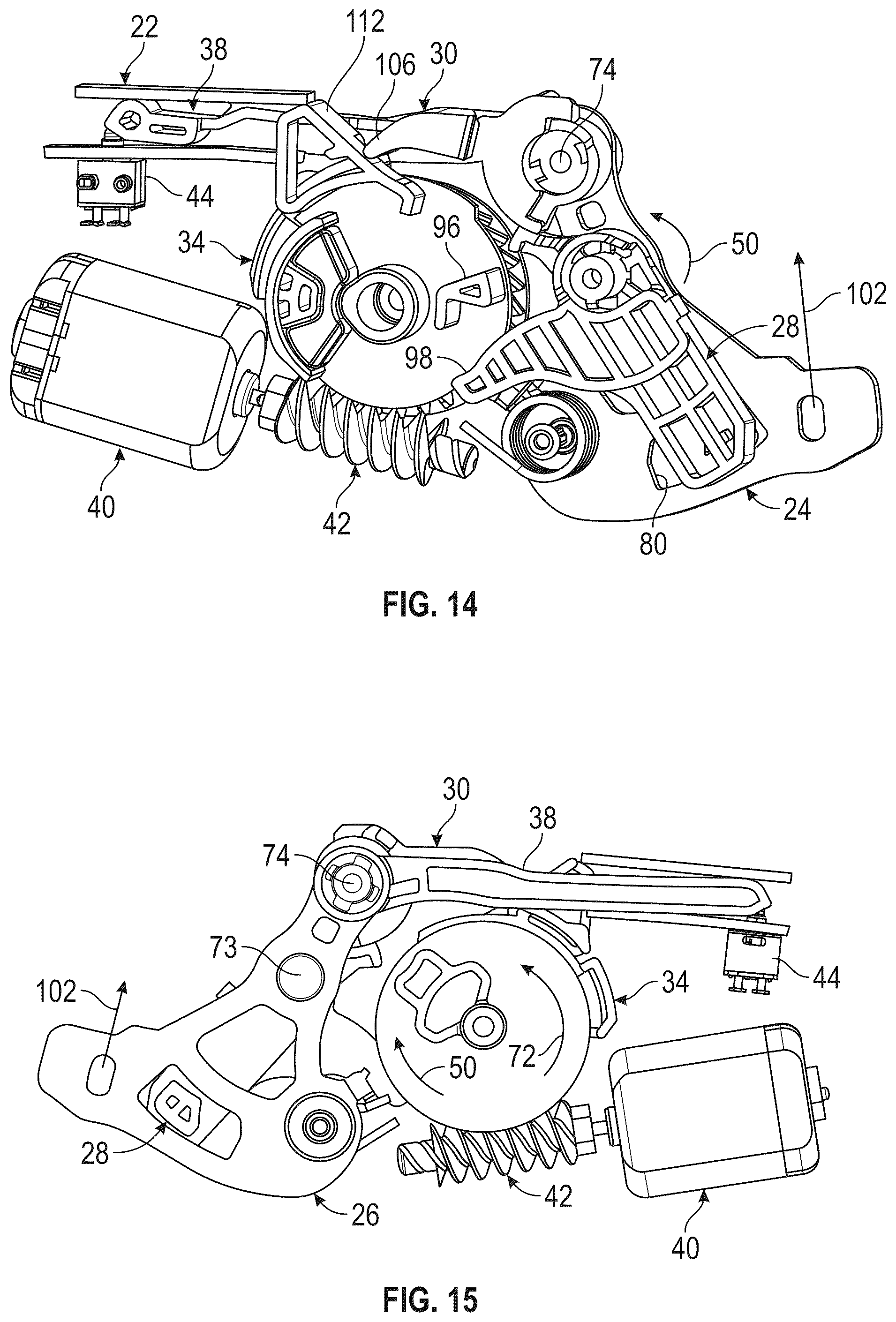 Patent US12492581 Figure 9 – Two-pull, automatic reset, latch system