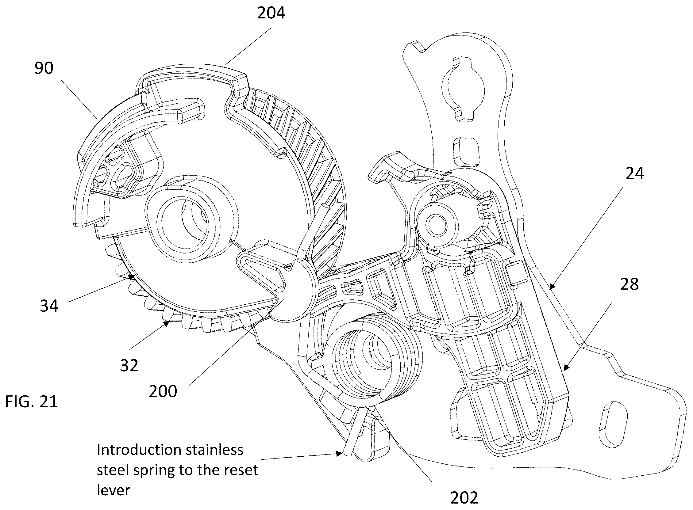 Patent US12492581 Figure 13 – Two-pull, automatic reset, latch system