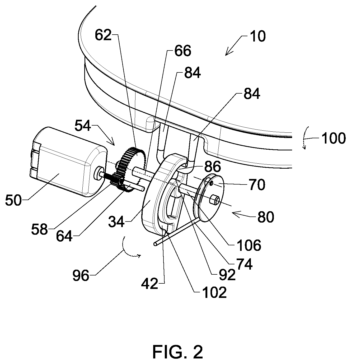 Patent US12492582 Figure 2 – Opening and closing device for a motor vehicle