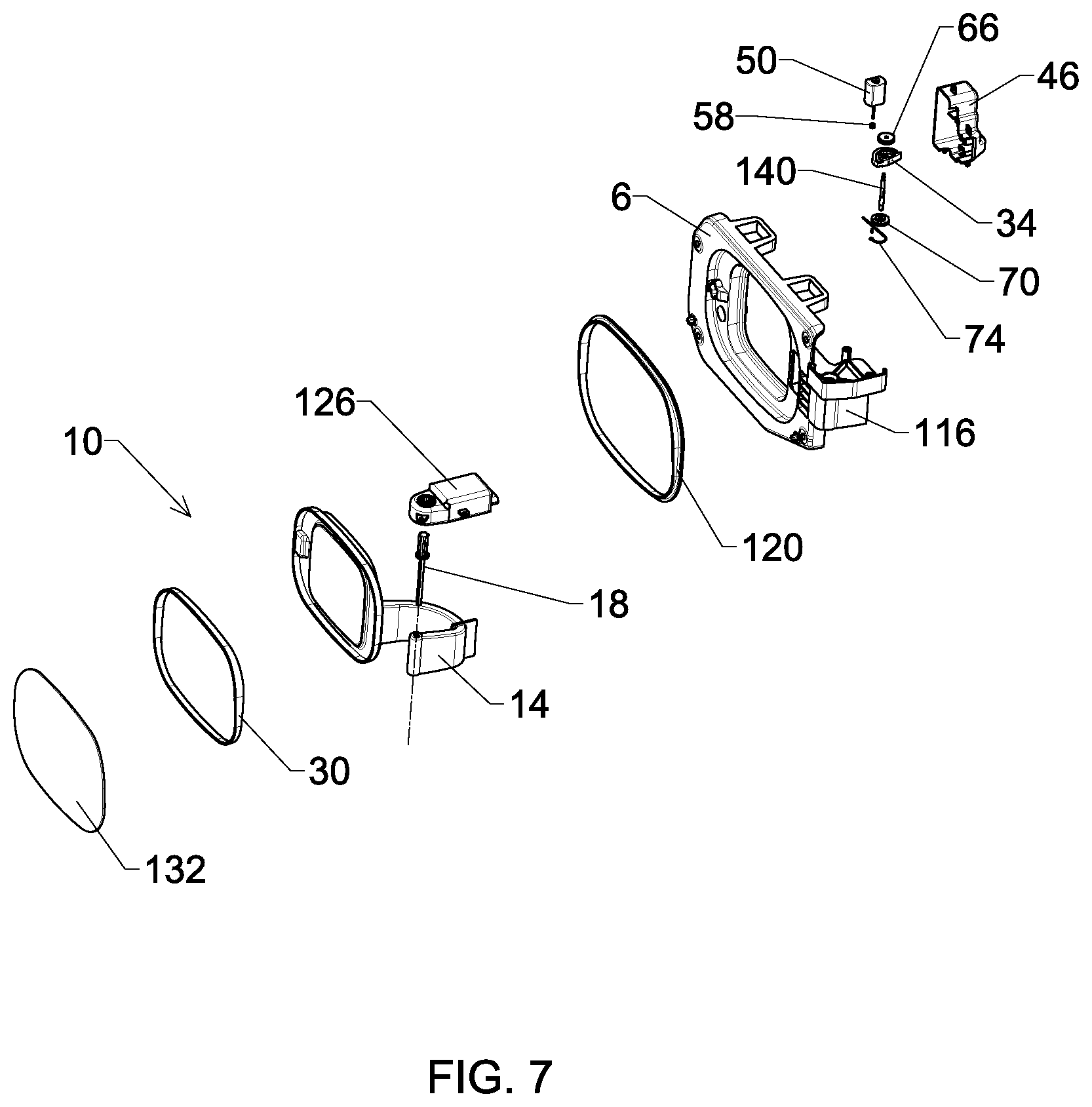 Patent US12492582 Figure 7 – Opening and closing device for a motor vehicle
