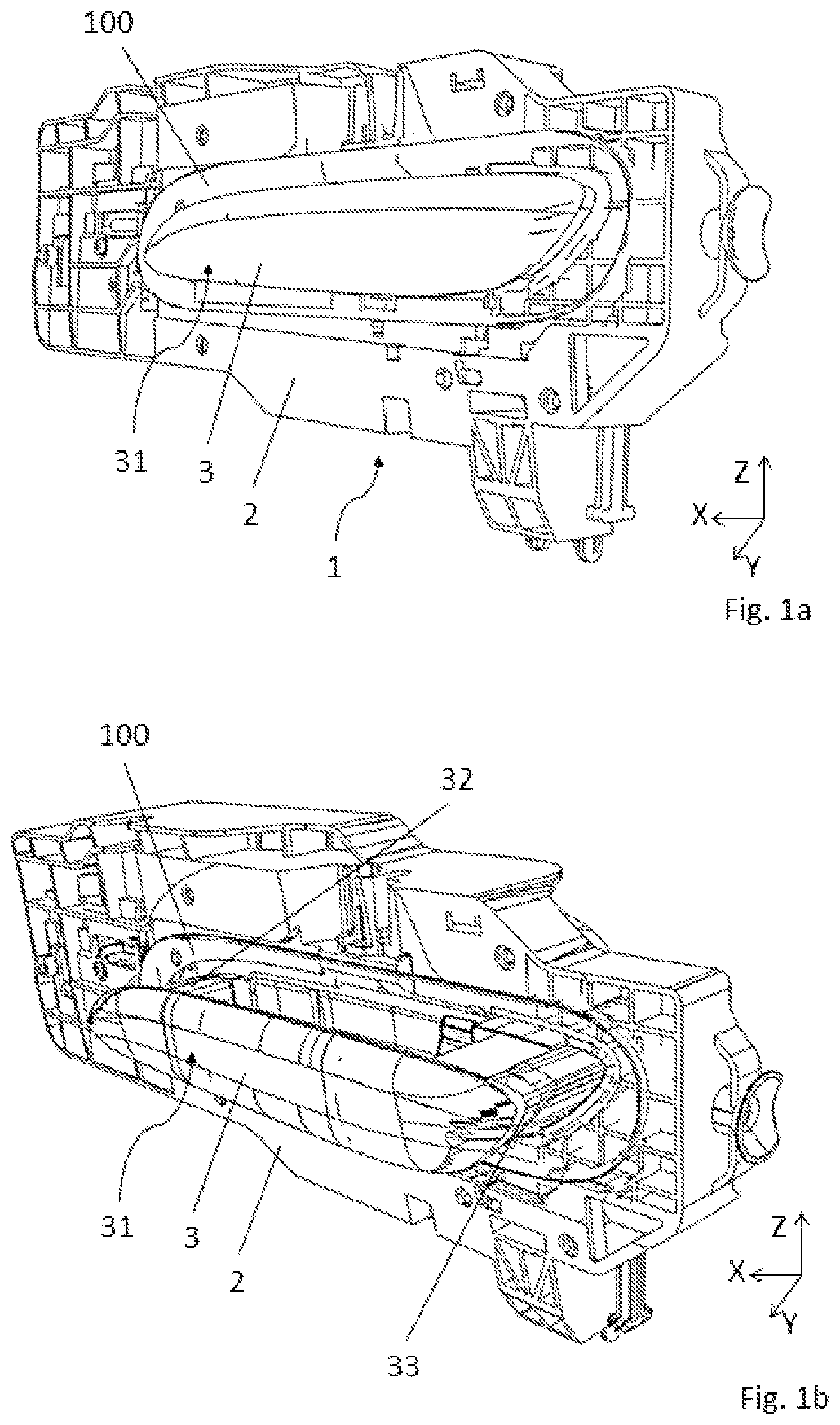 Patent US12492583 Figure 1 – Vehicle door handle assembly