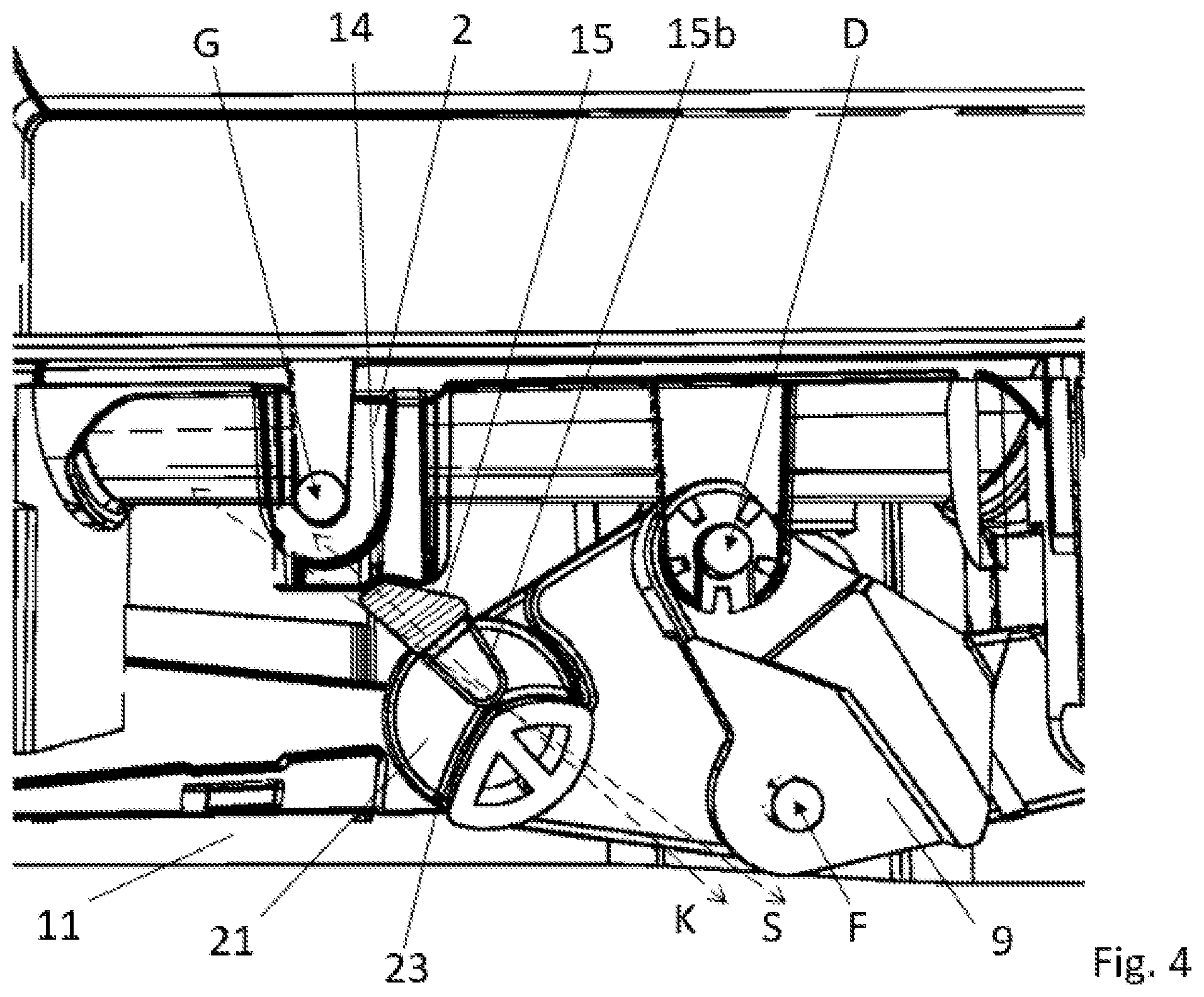 Patent US12492583 Figure 5 – Vehicle door handle assembly