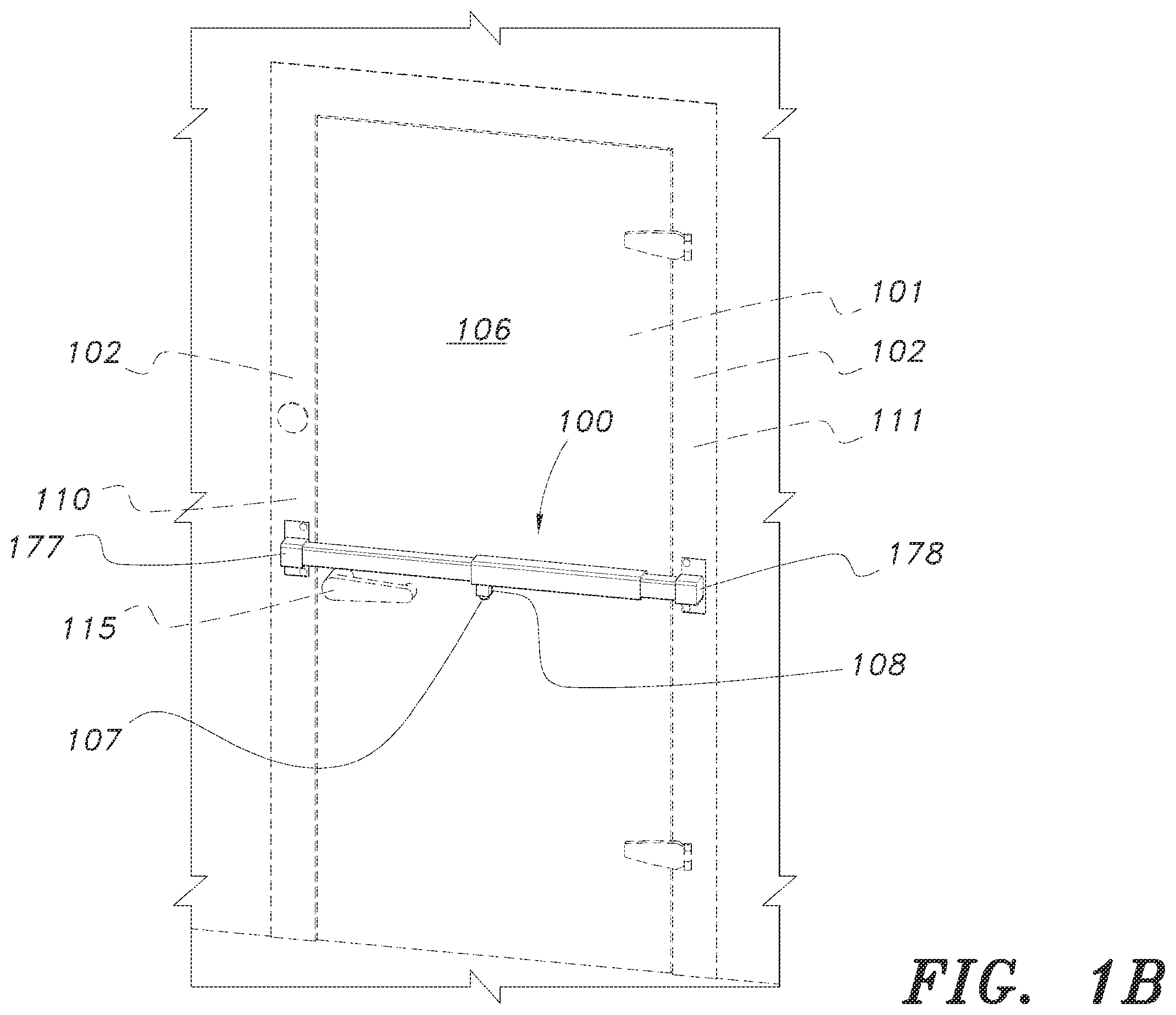 Patent US12492584 Figure 2 – Extendable door lock
