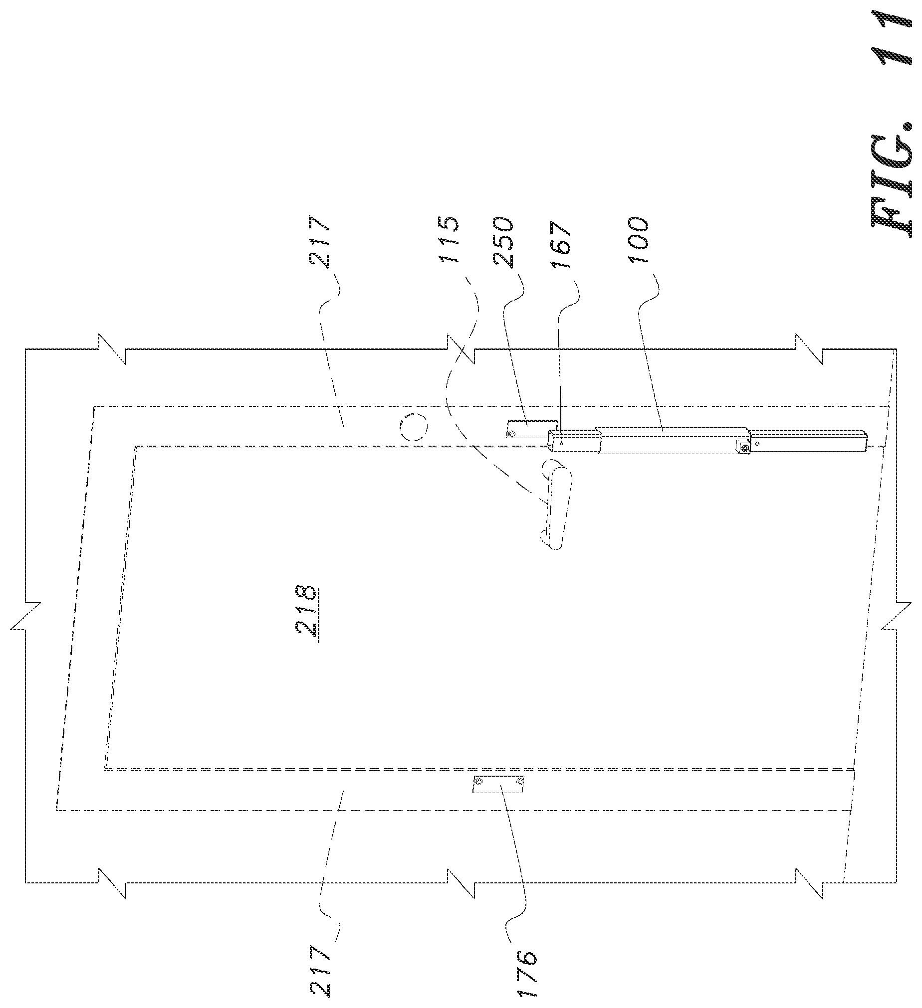 Patent US12492584 Figure 12 – Extendable door lock