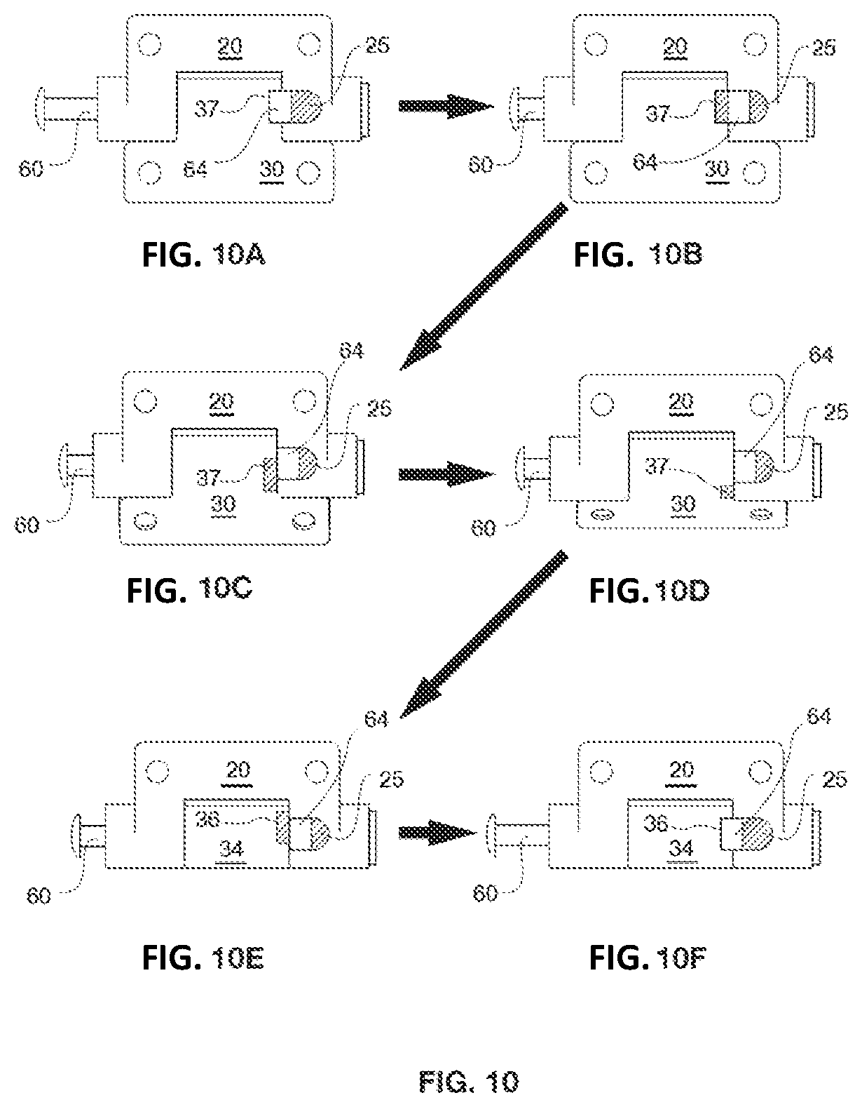 Patent US12492585 Figure 10 – Detent position hinge for use with containment systems
