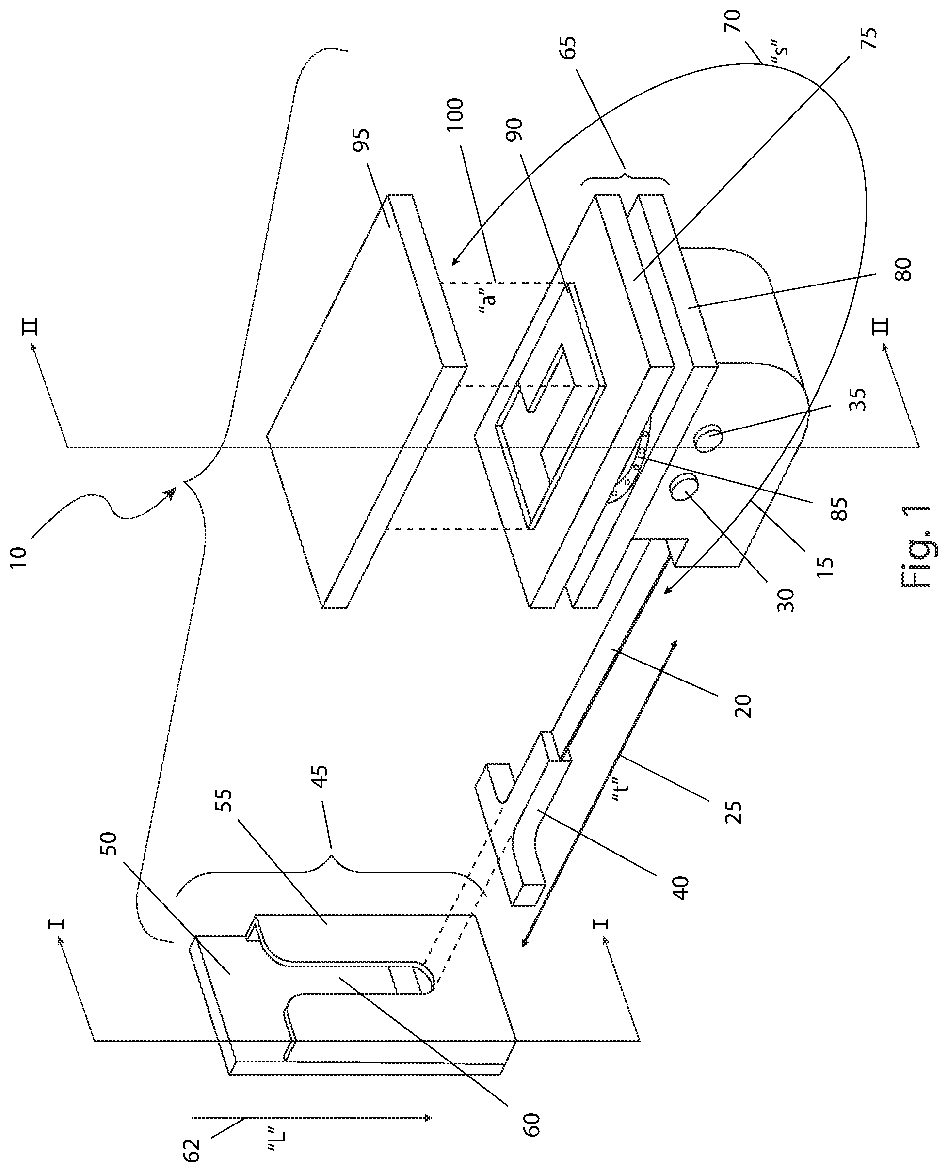 Patent US12492587 Figure 1 – Storm door speed arrester and travel path limiter