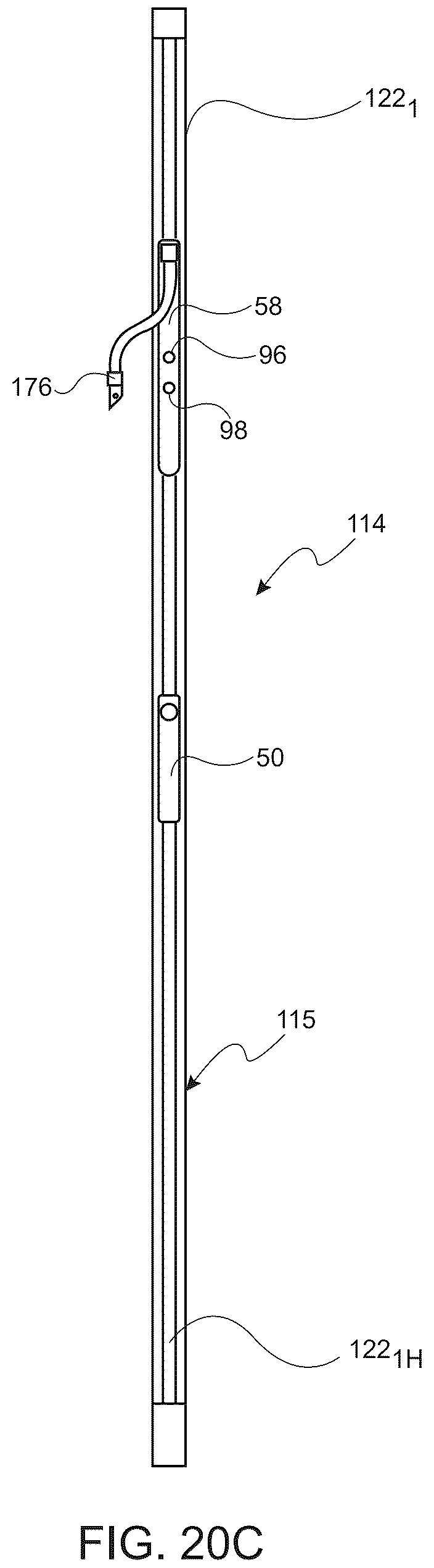 Patent US12492591 Figure 17 – Door system with wire harness routed inside of door and outer door frame for connection with electric devices