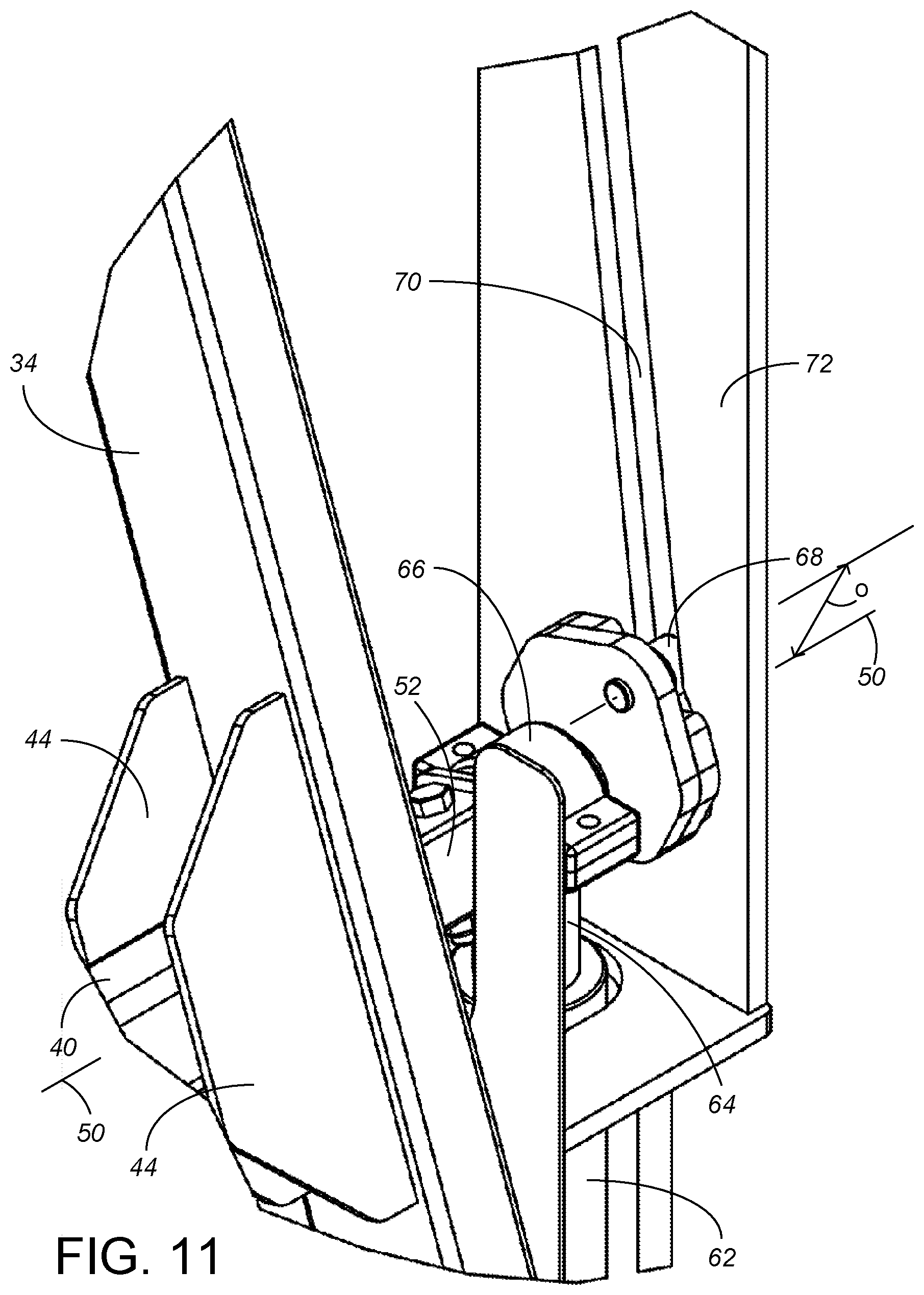 Patent US12492592 Figure 4 – Pivoting garage door