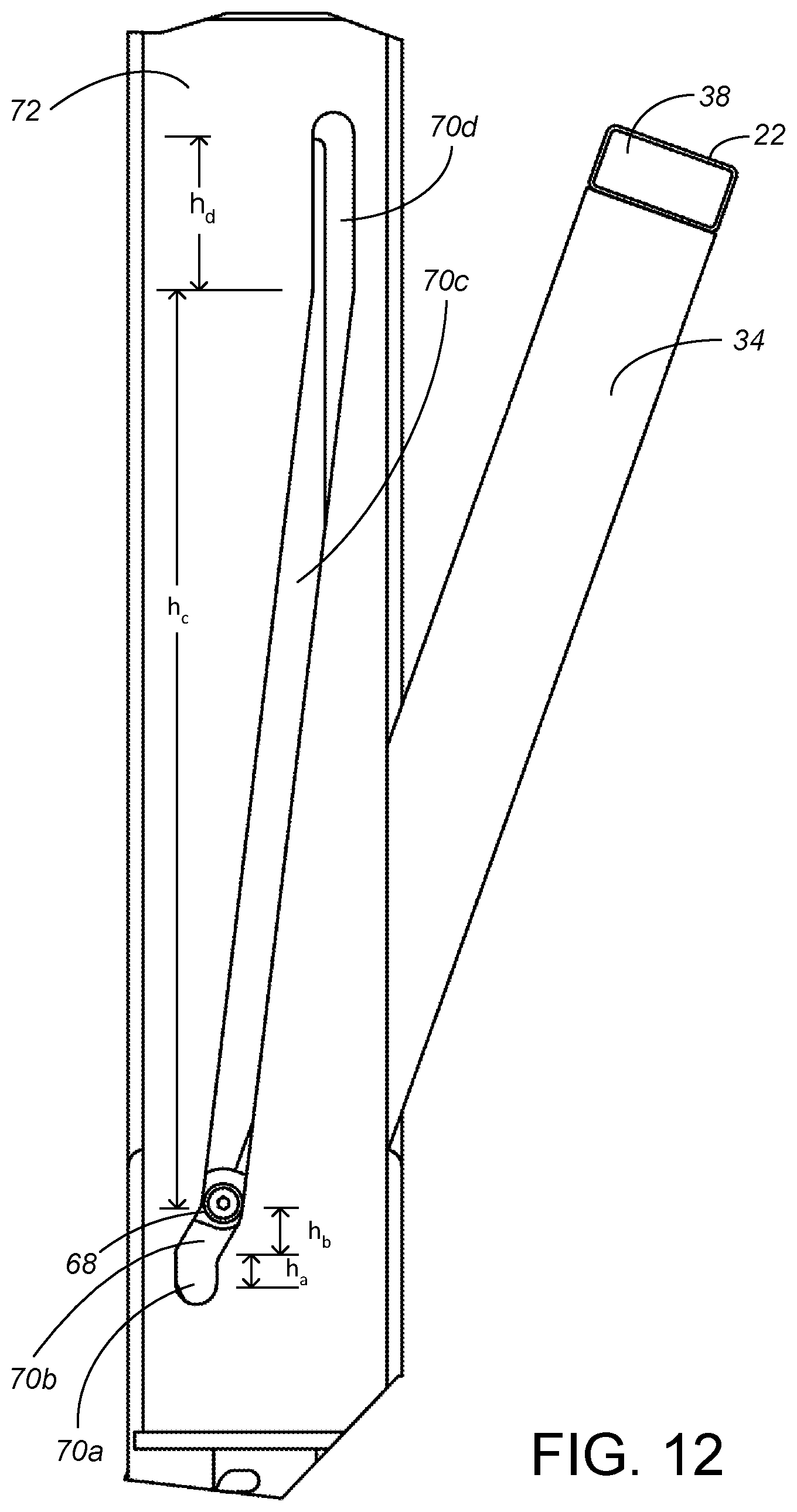 Patent US12492592 Figure 5 – Pivoting garage door