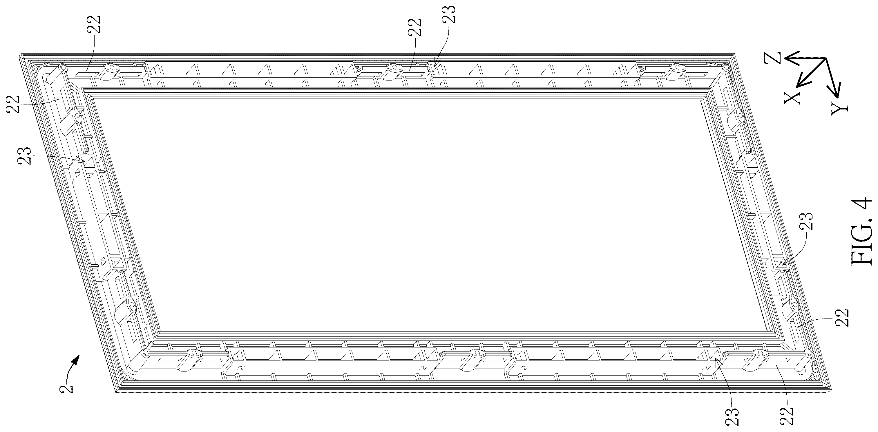 Patent US12492593 Figure 4 – Assembled door