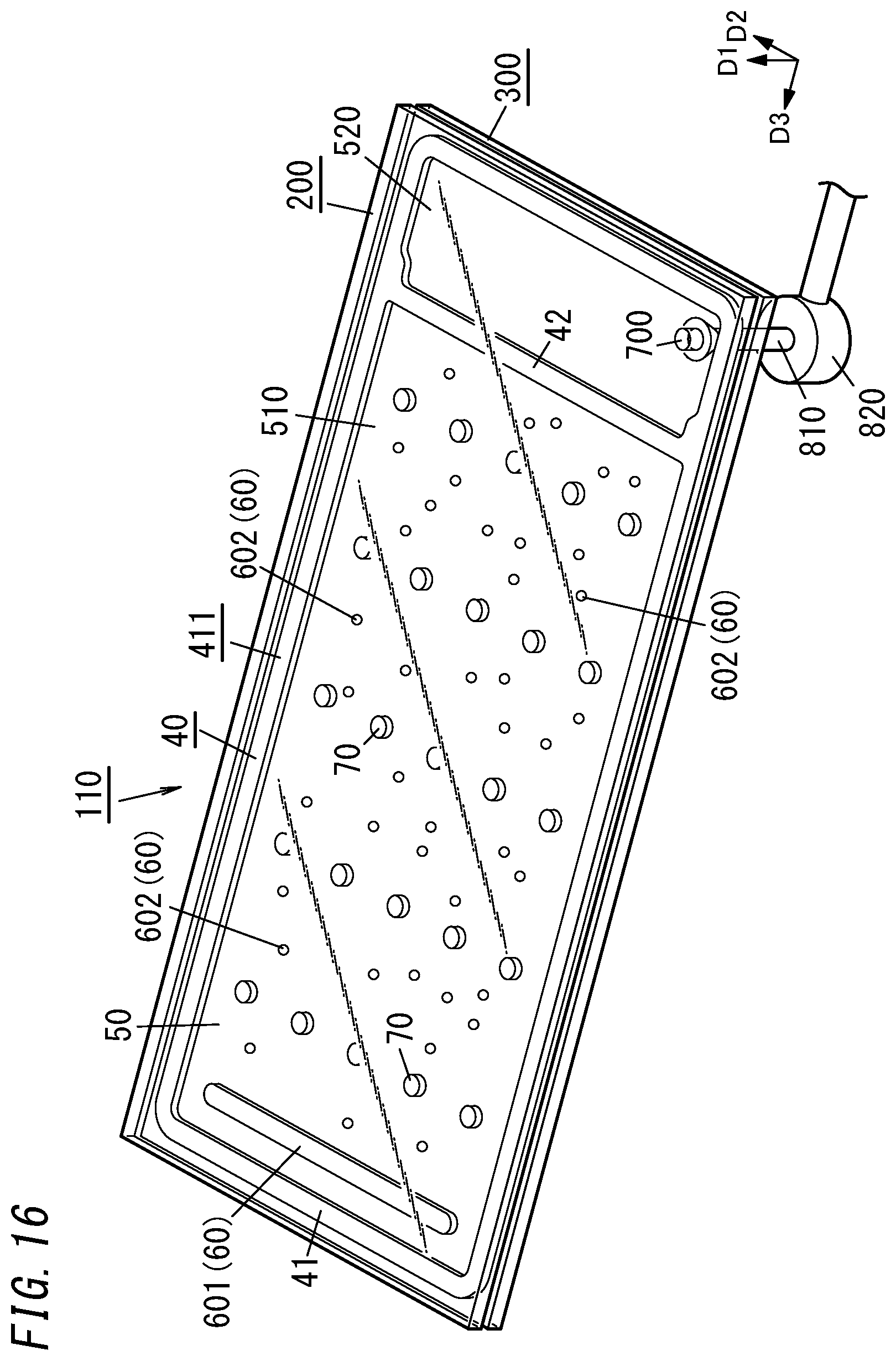 Patent US12492594 Figure 16 – Glass panel unit, method for manufacturing glass panel unit, composite getter material, and getter paste