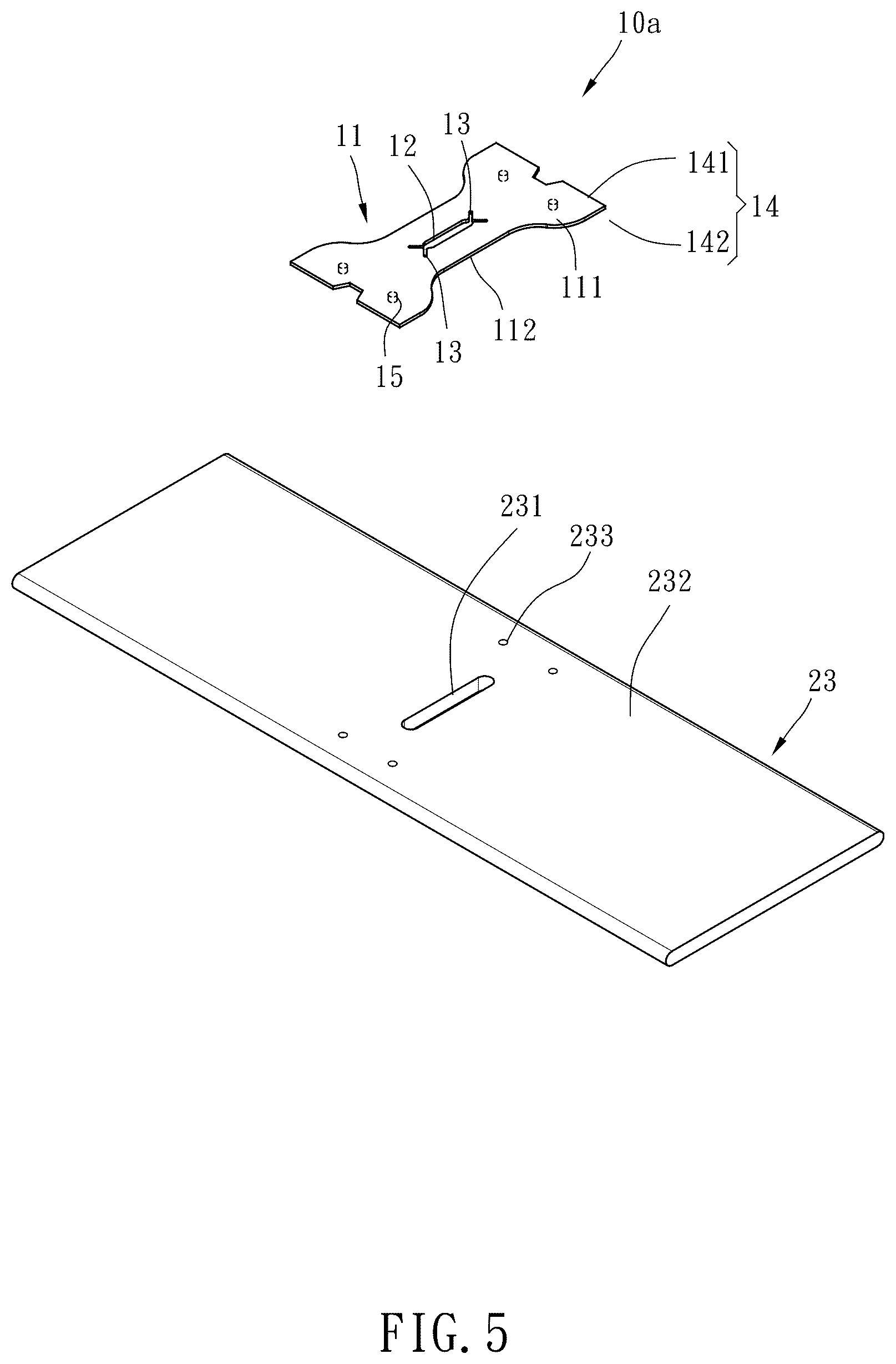 Patent US12492595 Figure 5 – Retaining sheet and venetian blind using the same