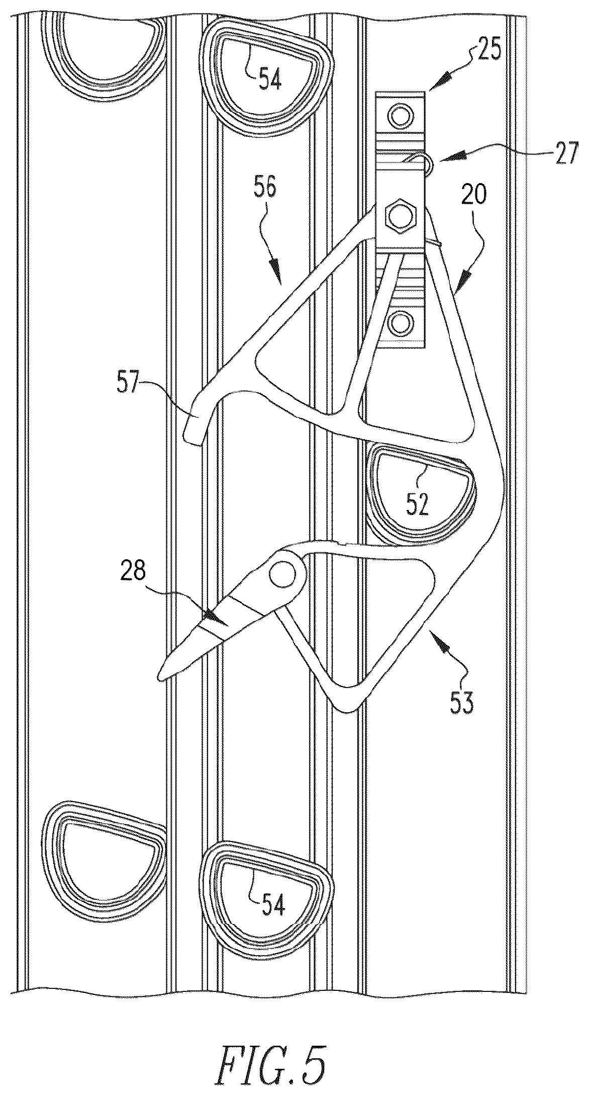 Patent US12492596 Figure 5 – Three section extension ladder