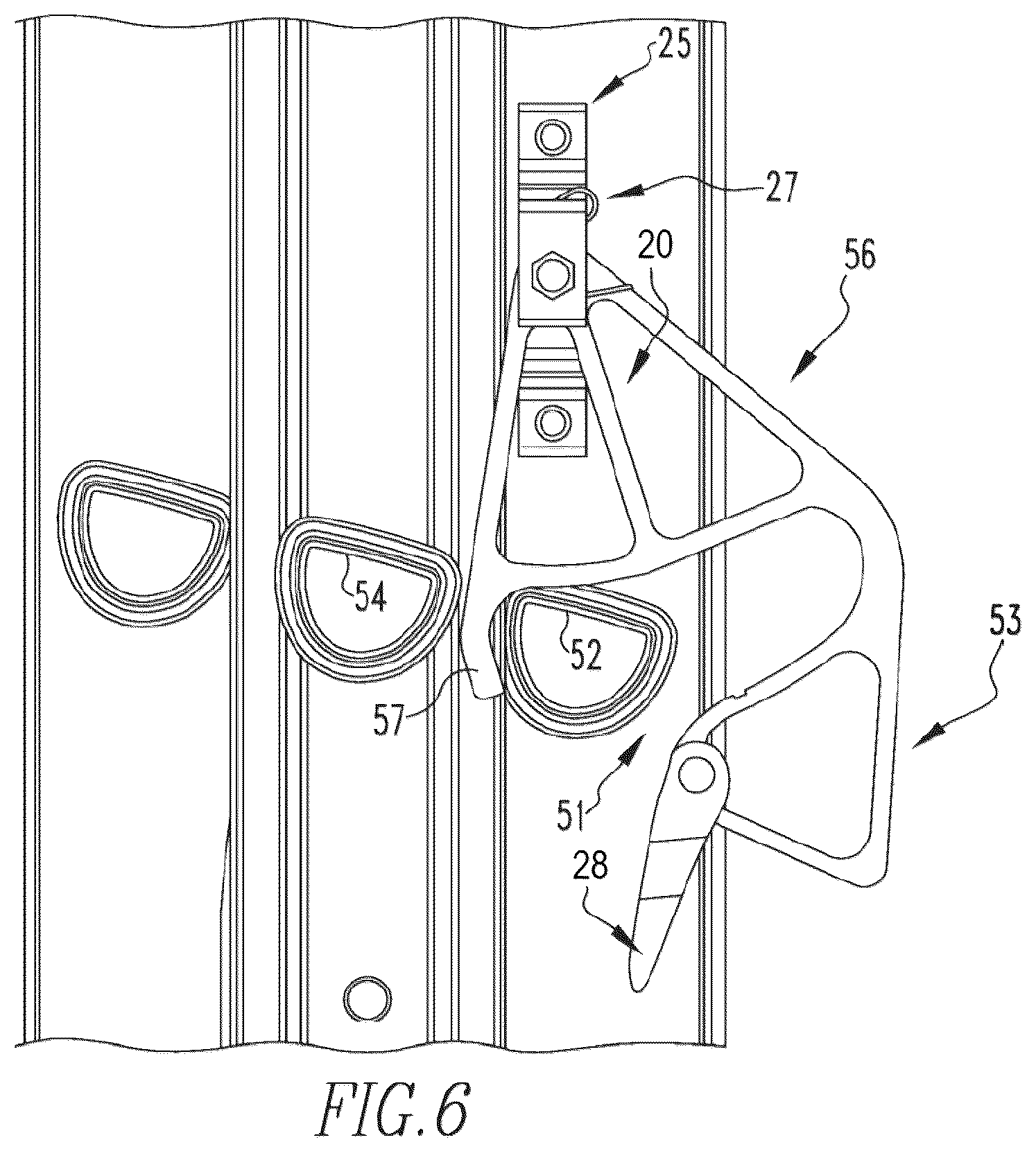 Patent US12492596 Figure 6 – Three section extension ladder