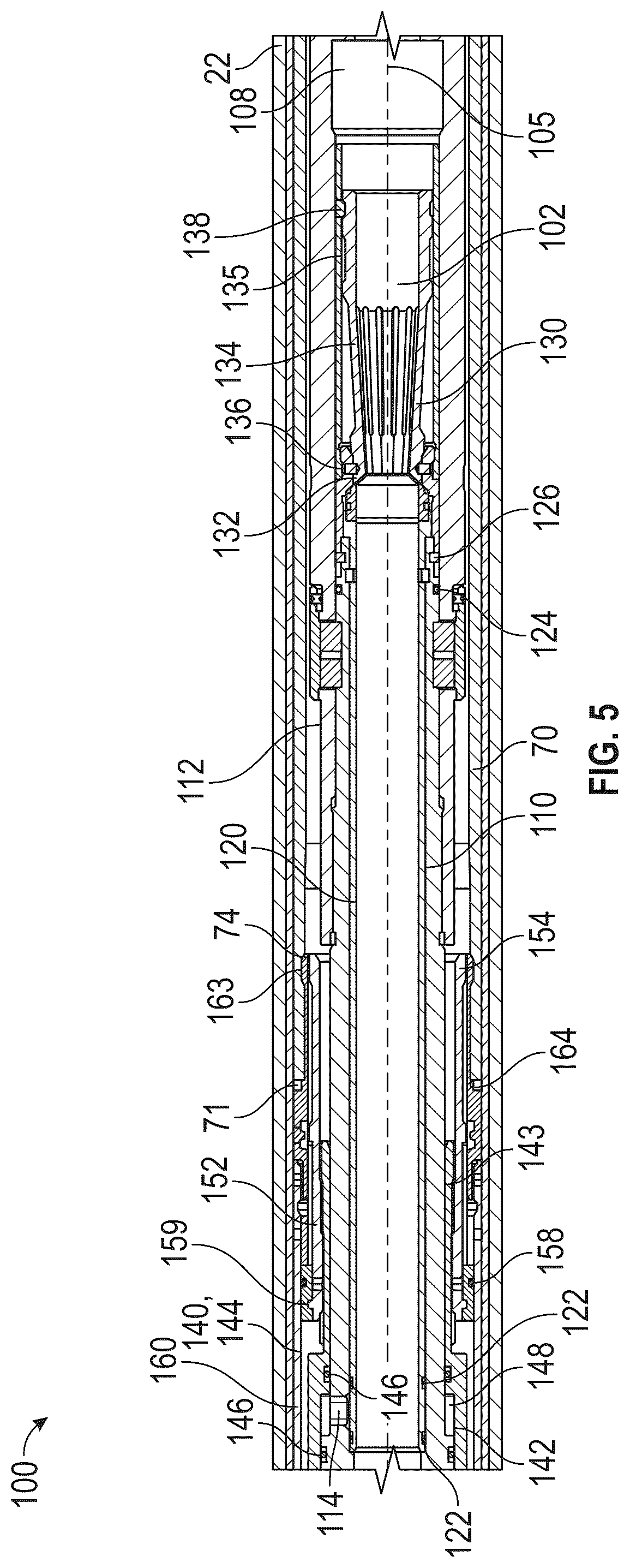 Patent US12492601 Figure 5 – Anti-preset liner hanger systems