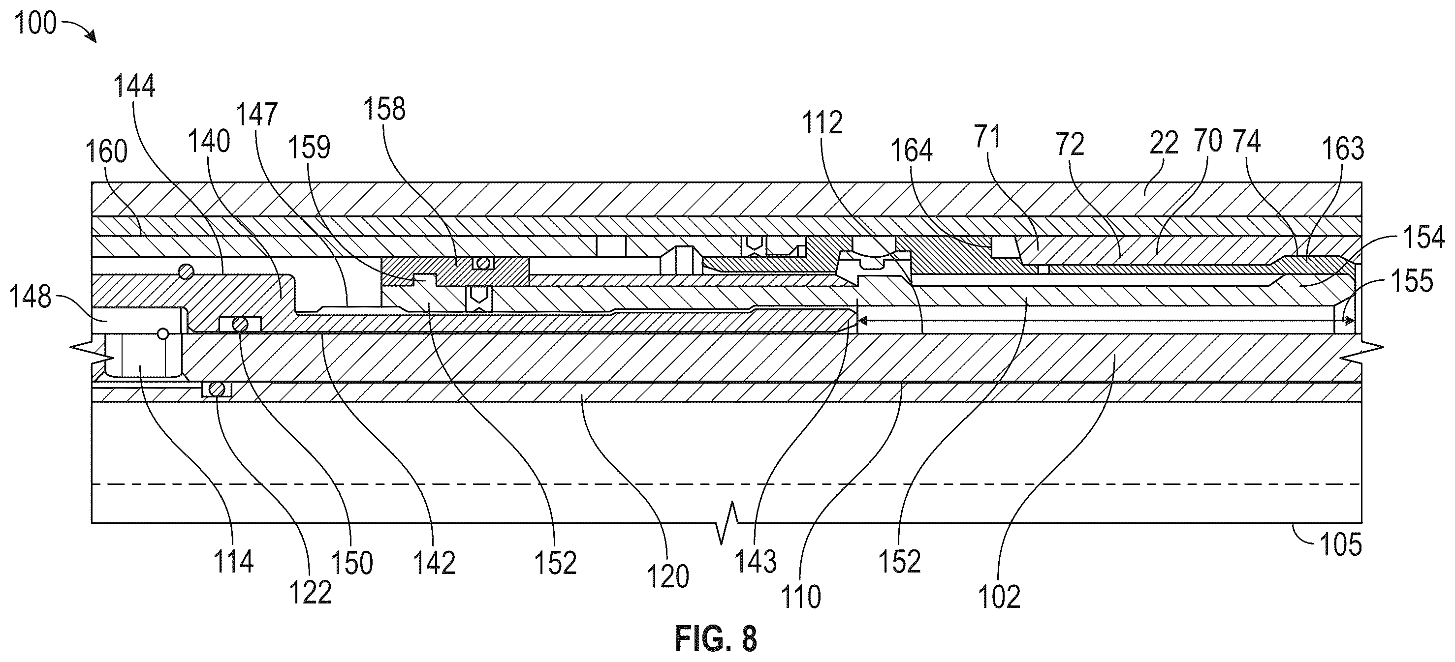 Patent US12492601 Figure 7 – Anti-preset liner hanger systems