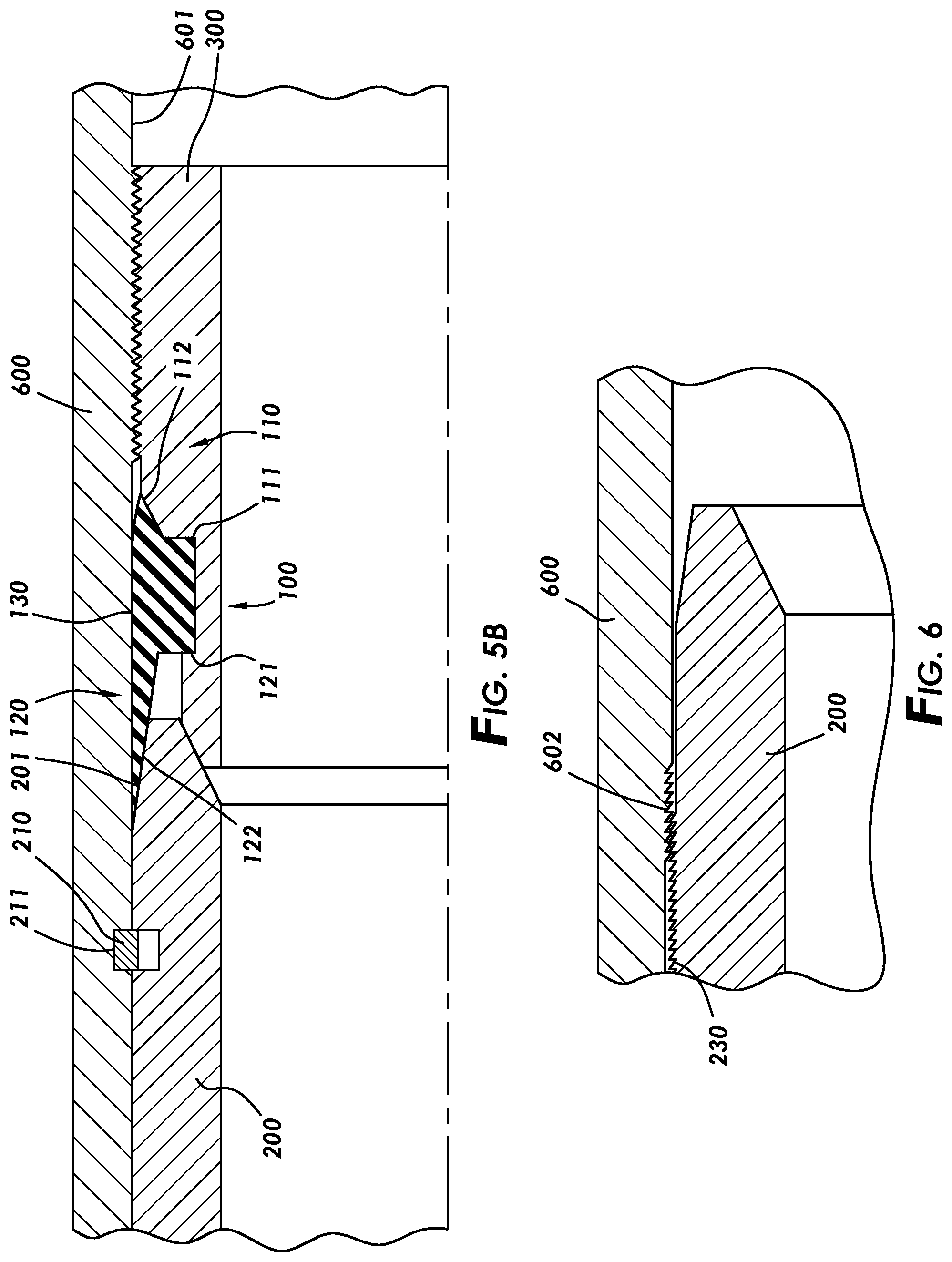 Patent US12492608 Figure 6 – Sealing element with sloped ends