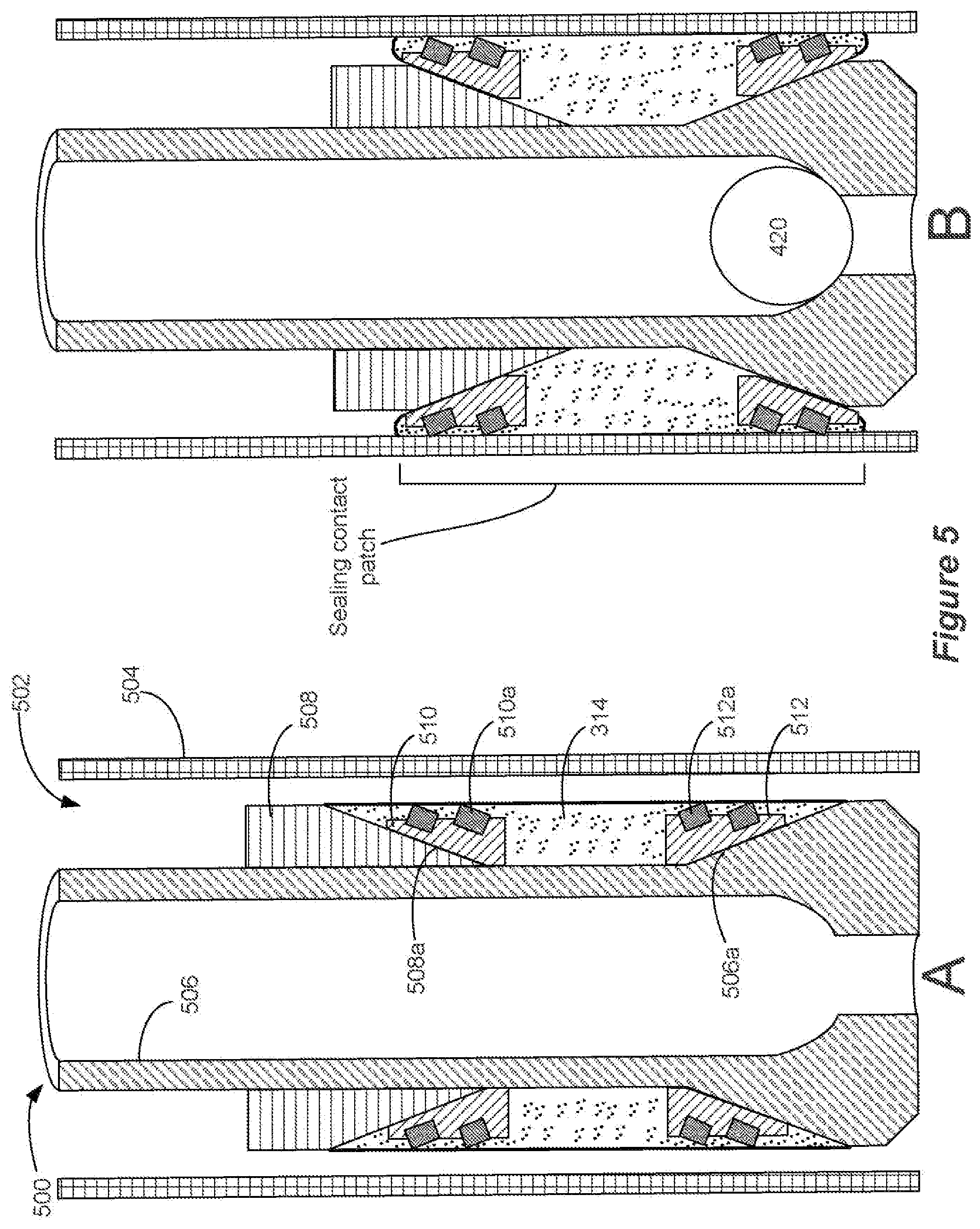 Patent US12492609 Figure 5 – Downhole plug with integrated slip cover and expansion element
