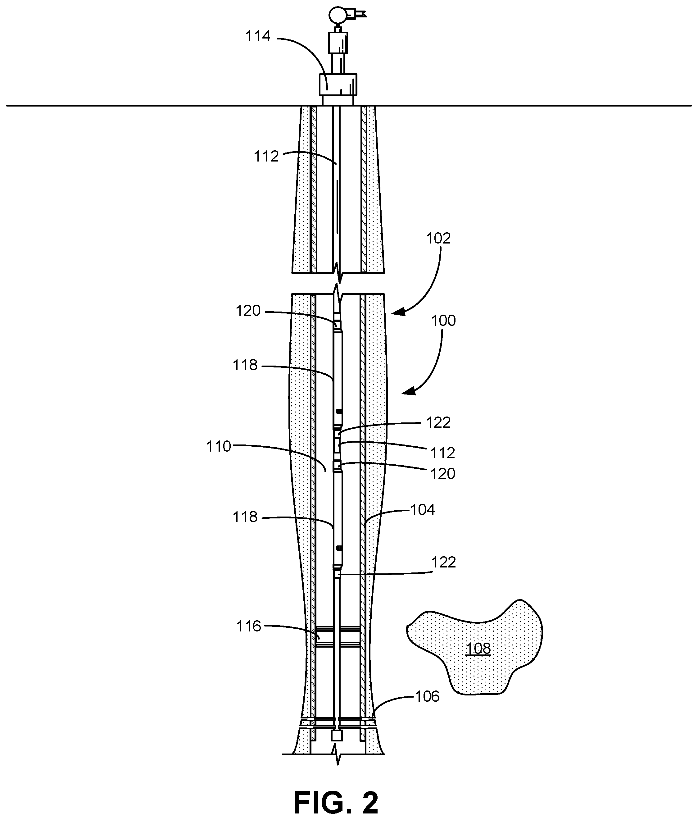 Patent US12492619 Figure 2 – Side pocket mandrel with direct check valves