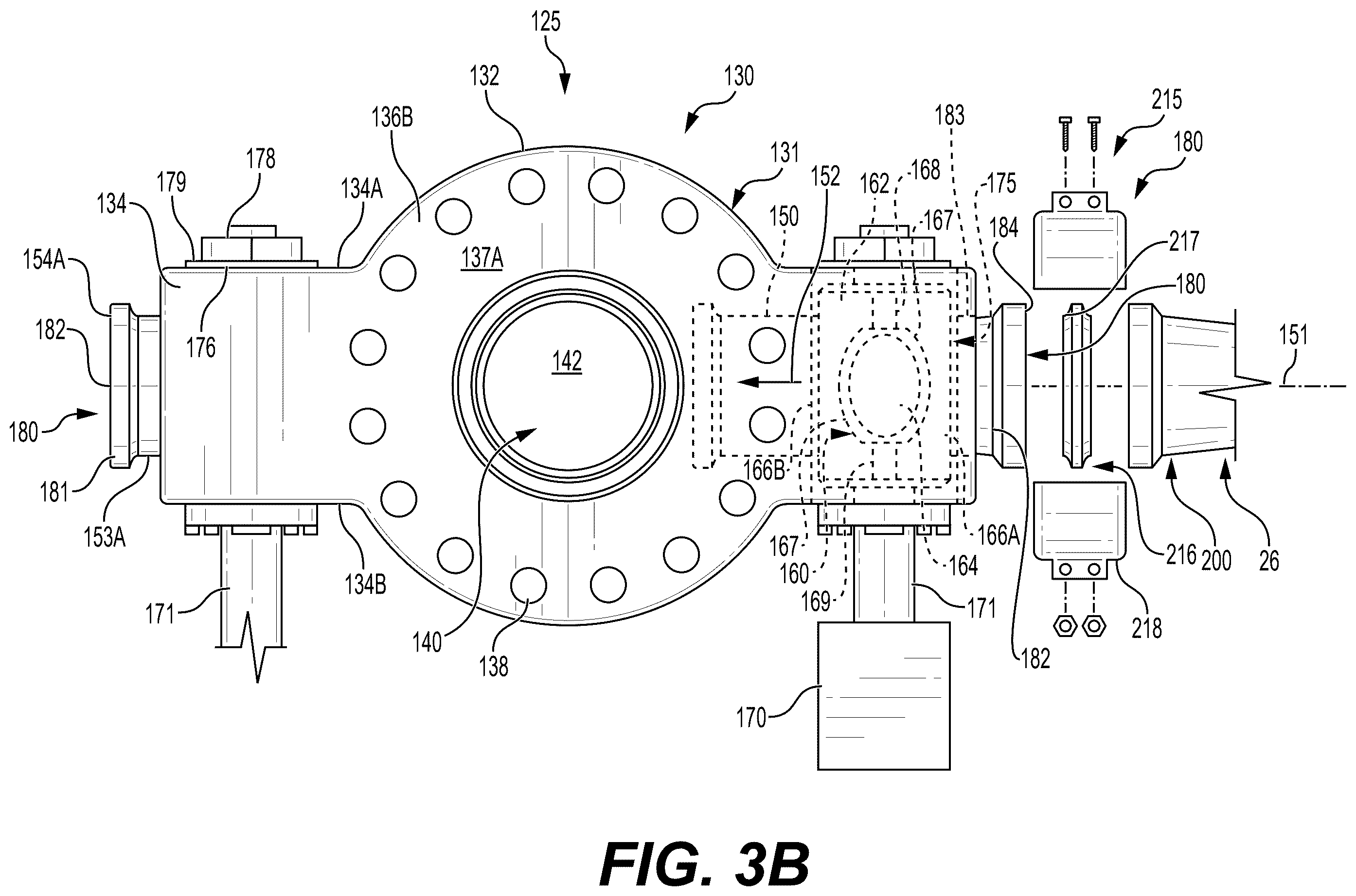 Patent US12492625 Figure 6 – Integrated junction and check valve assemblies for hydraulic fracturing system manifolds and related methods