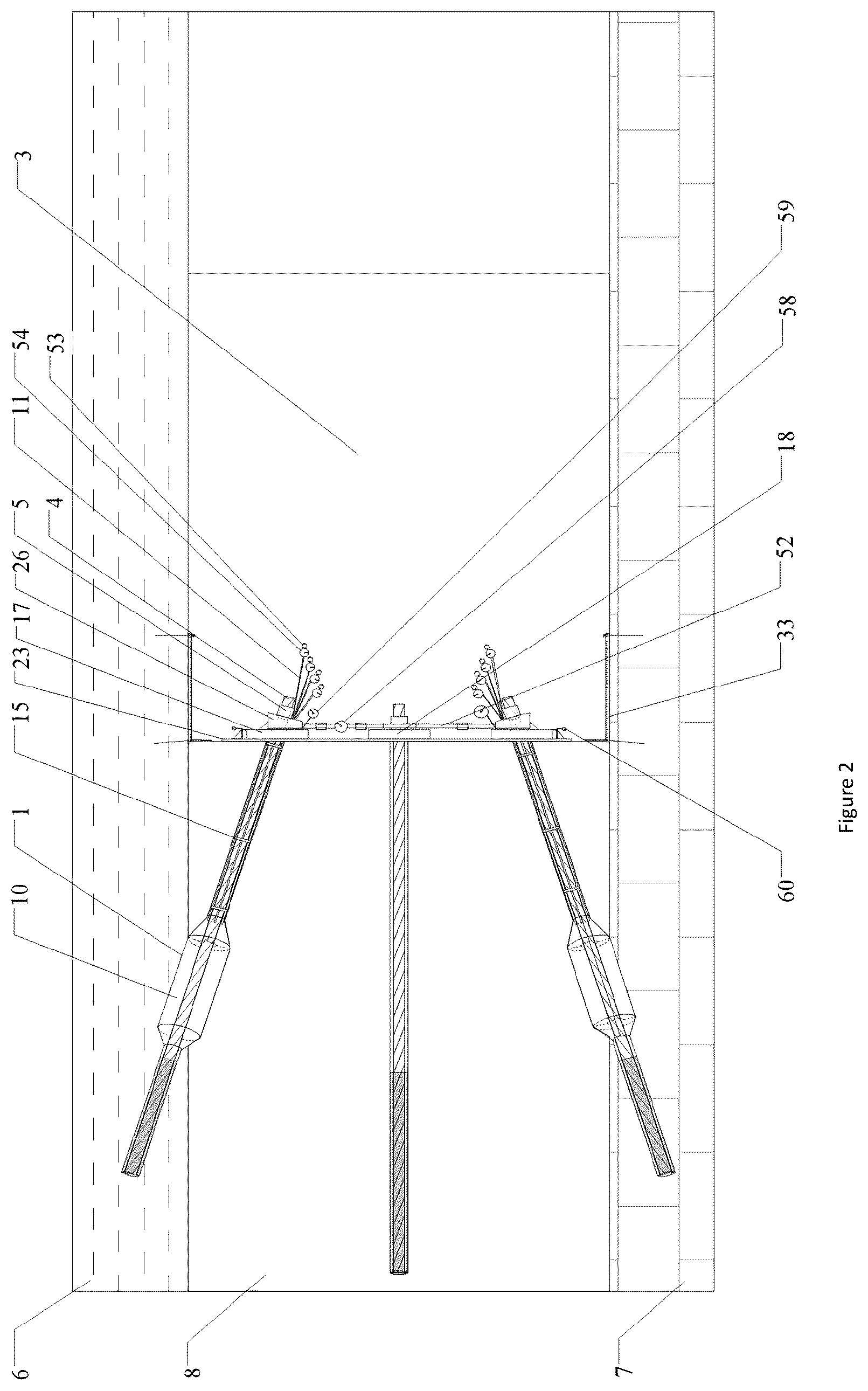 Patent US12492636 Figure 2 – Internal and external coupling shear resistance locking control system and monitoring method of tunnel surrounding rocks