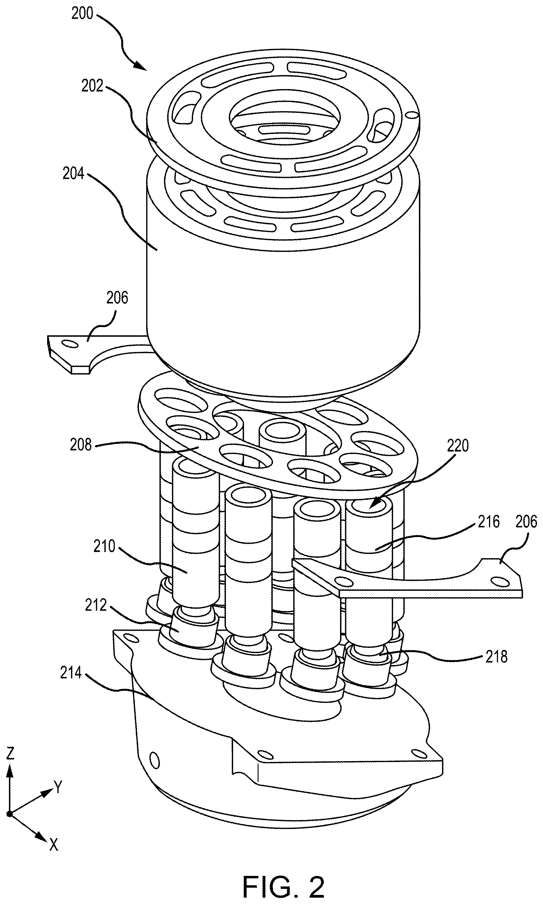 Patent US12492637 Figure 2 – Hydrostatic shoe with face seal